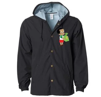 Black Coach Jacket Hood