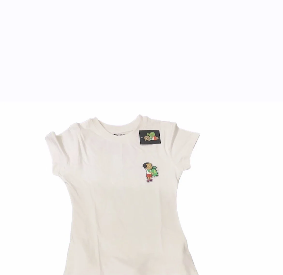 Rubber Patch T Shirt White