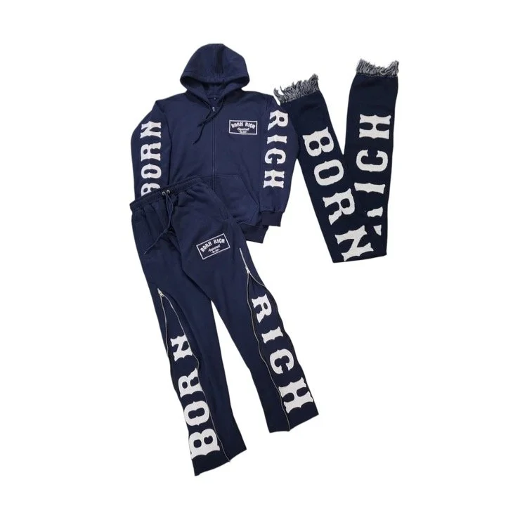 Born Rich zip up navy