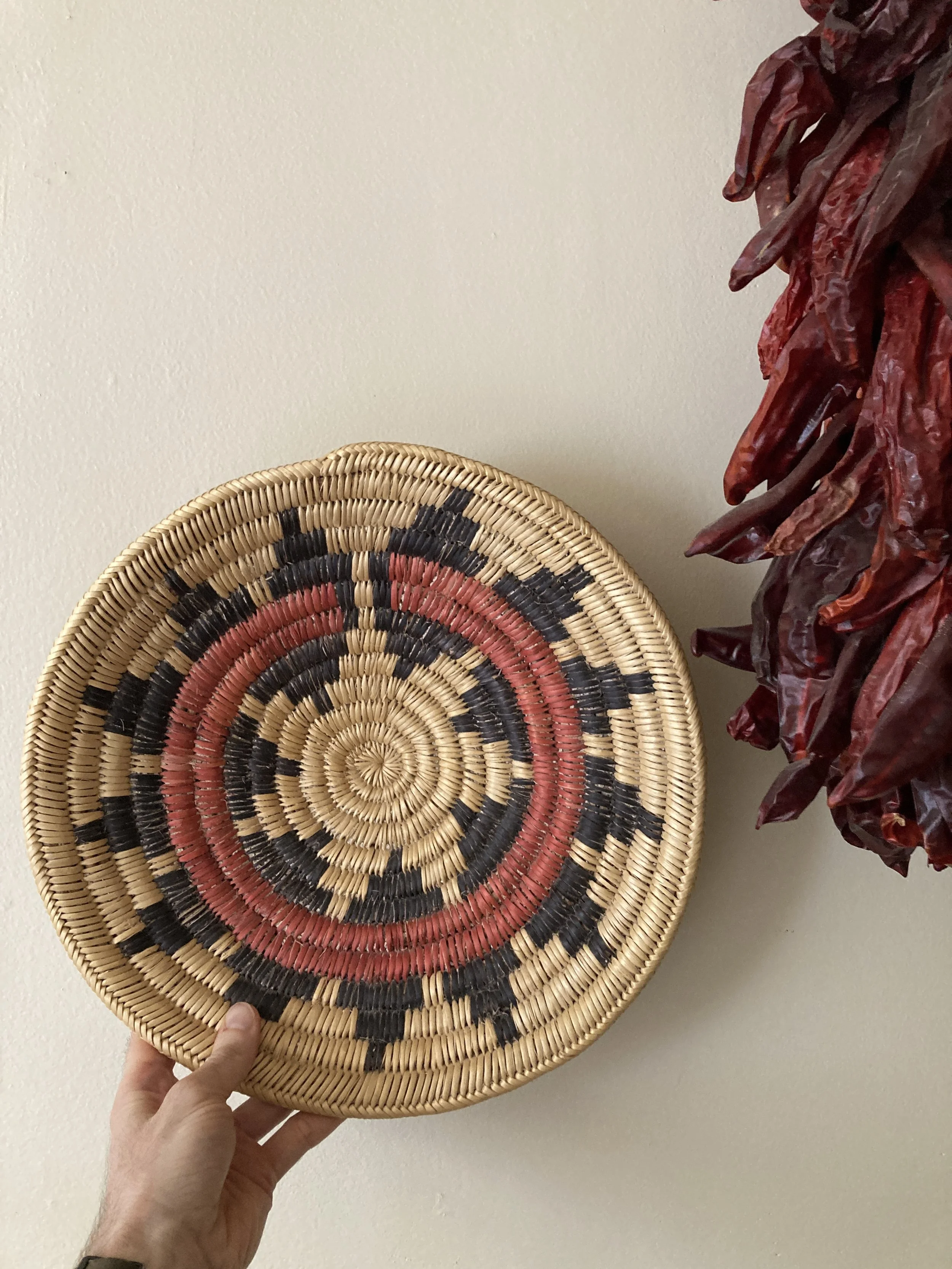 A Navajo Wedding Basket That Has Been Used Ceremonially; A Beautiful Example of the Weaver's Art.
