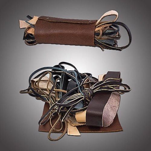 Leather cords and pieces