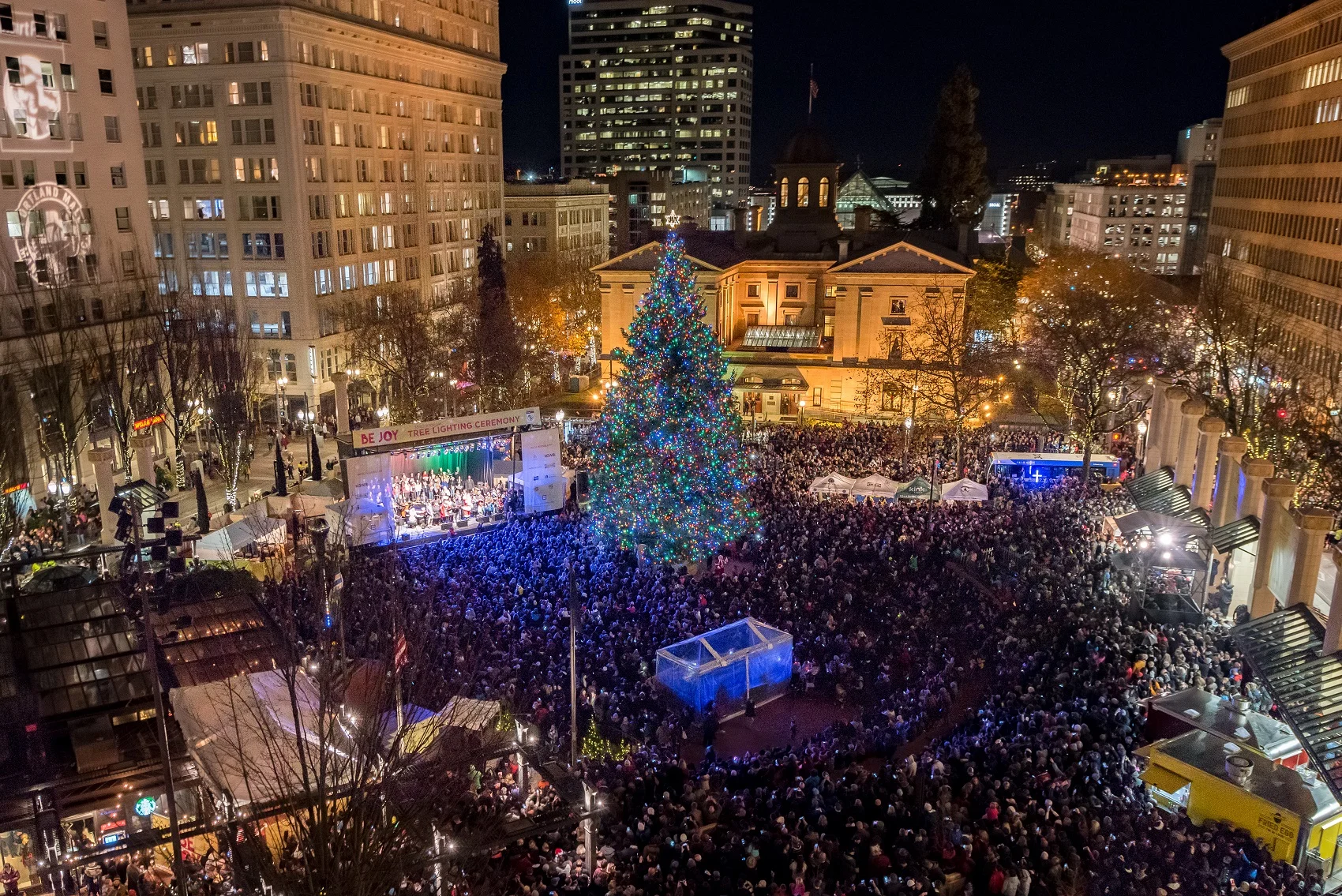 Portland Tree Lighting Ceremony 
