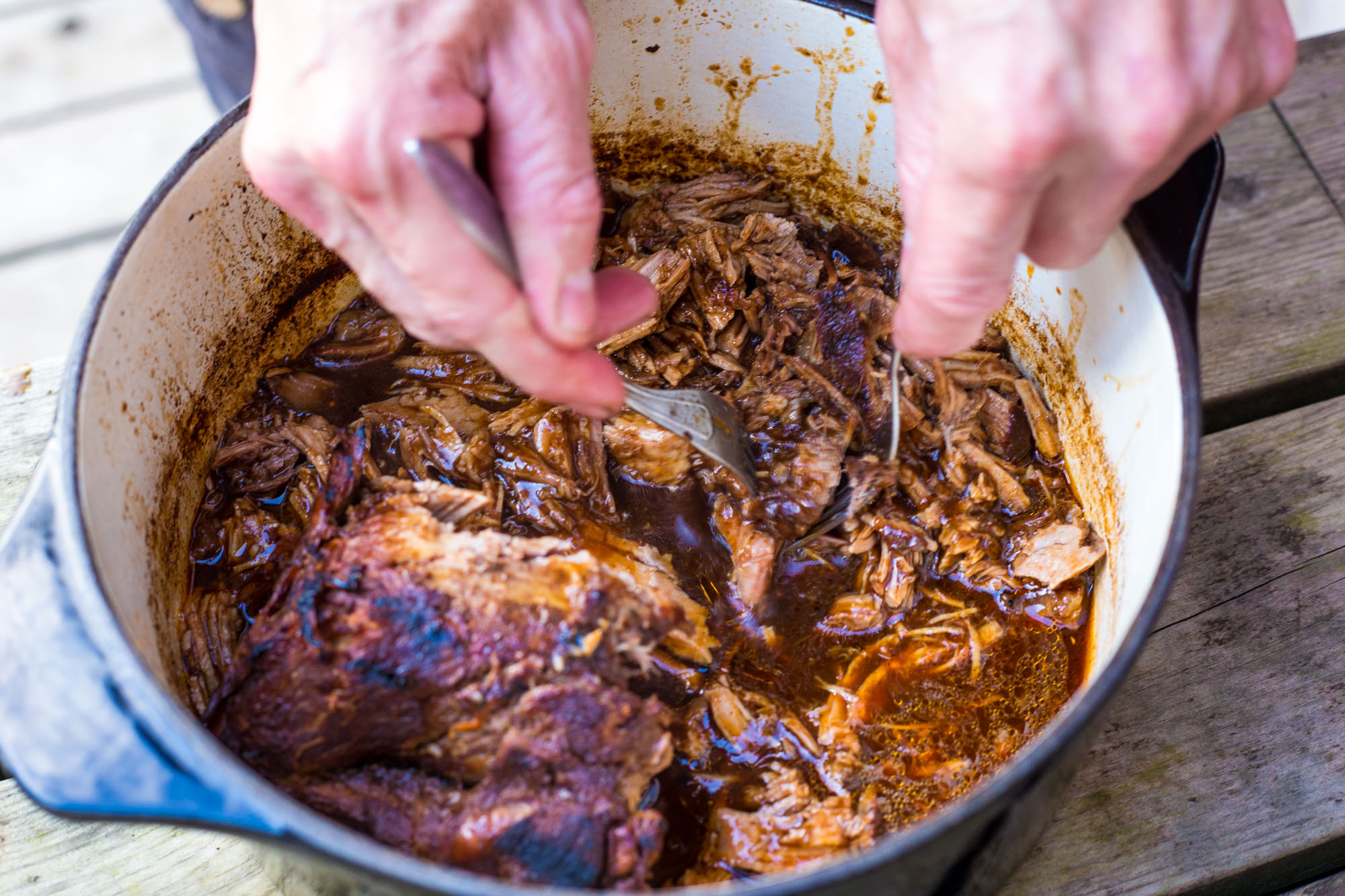 Because there is no wifi, electricity etc. we have time for other things, like cooking for hours. Every meal turns into restaurant quality masterpieces, like this slow cooked pork.