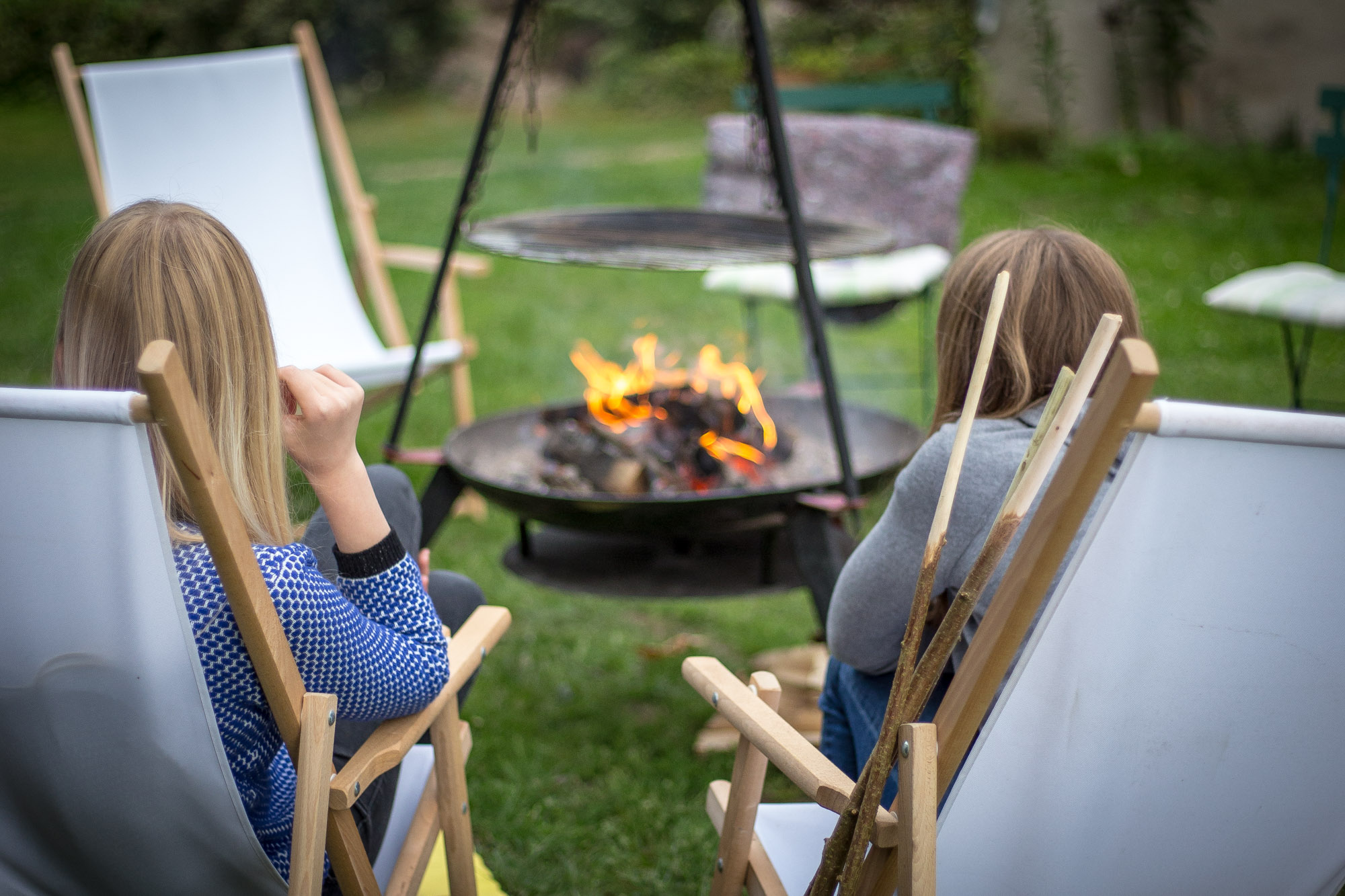 I believe childhood memories has to include at least one evening around a campfire. Our daughters are spoiled on that account, but it seems like they love it as much as we do.