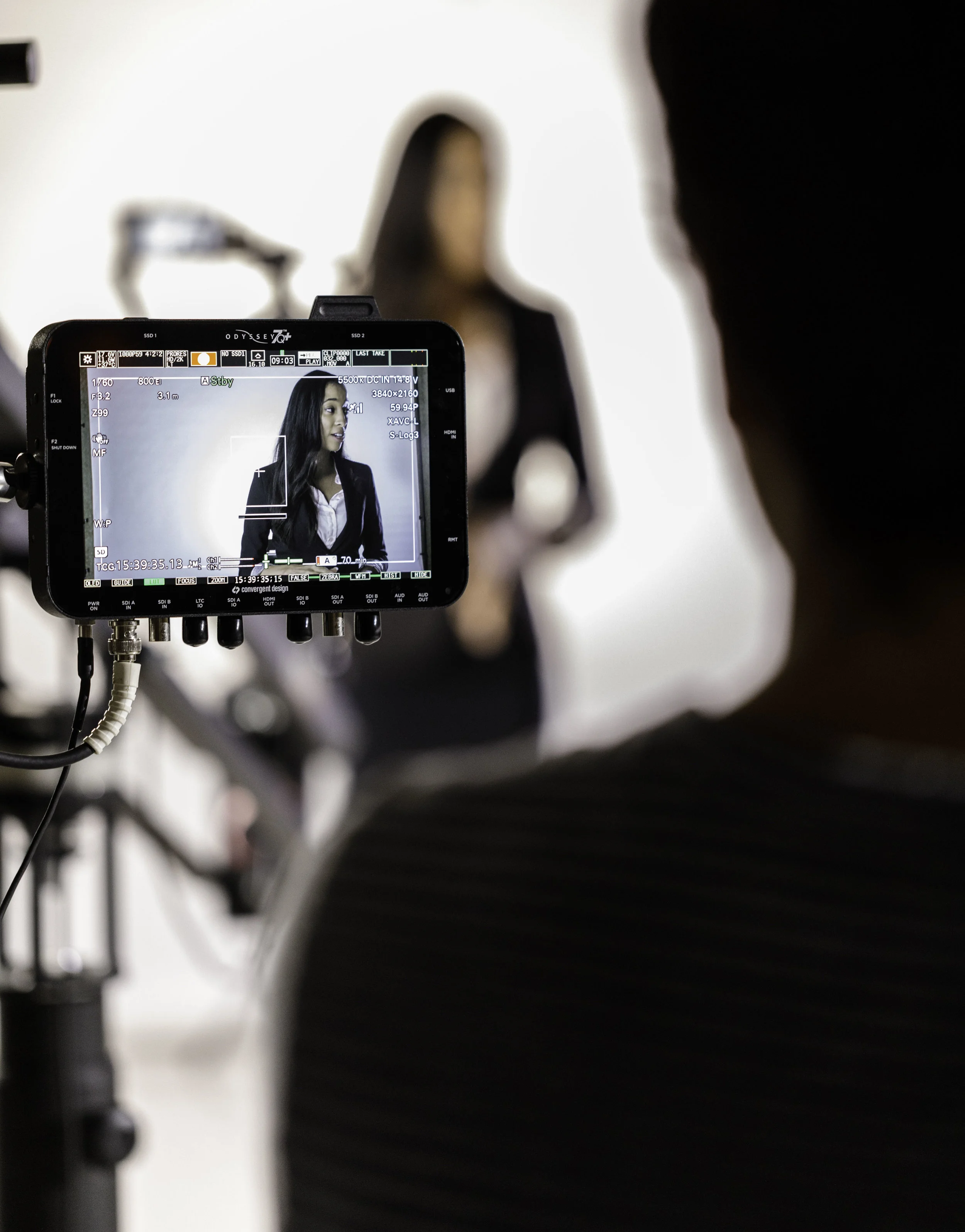 Behind the scenes of a commercial shoot