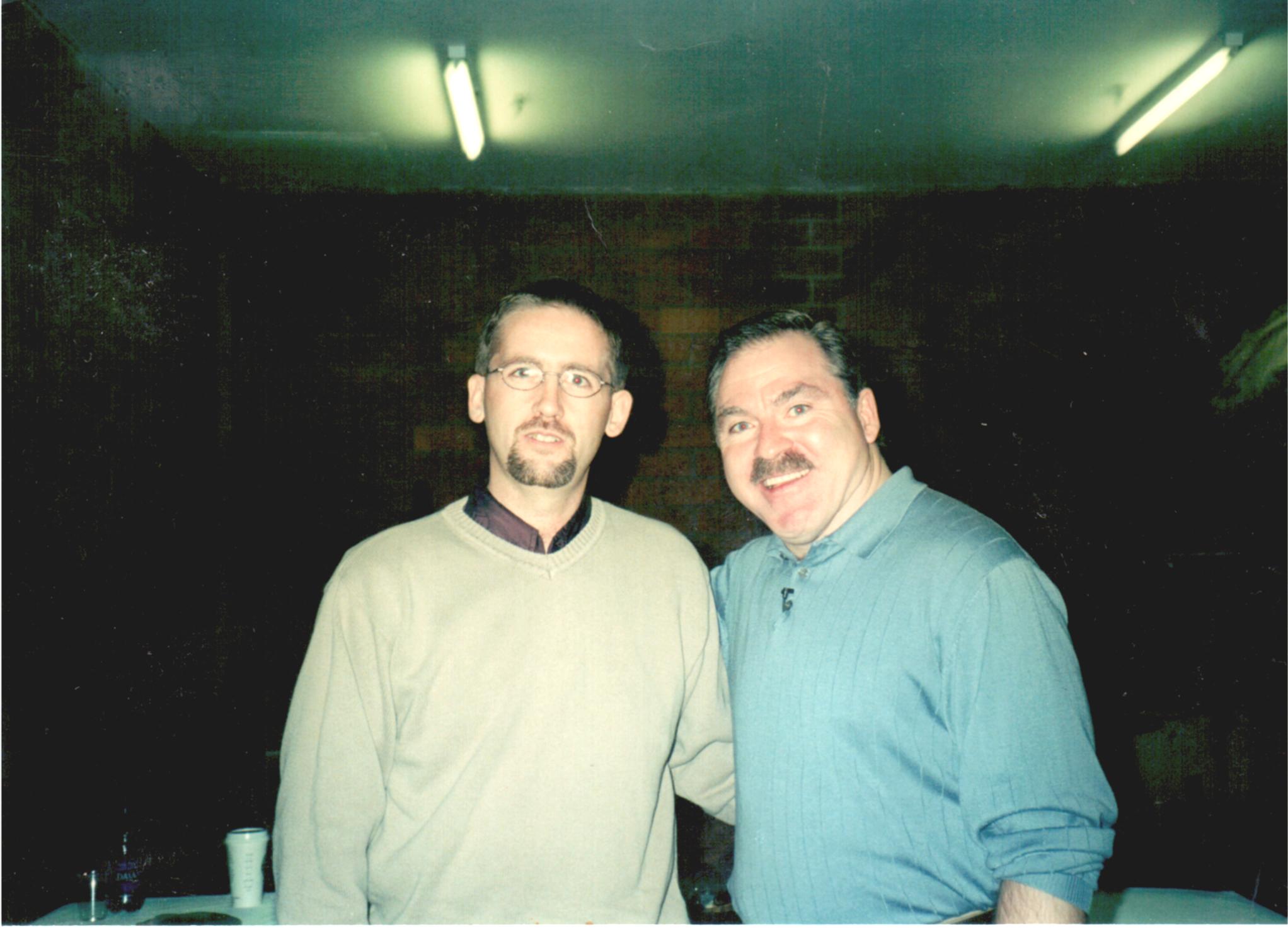 Chris with Medium James Van Praagh in 2001