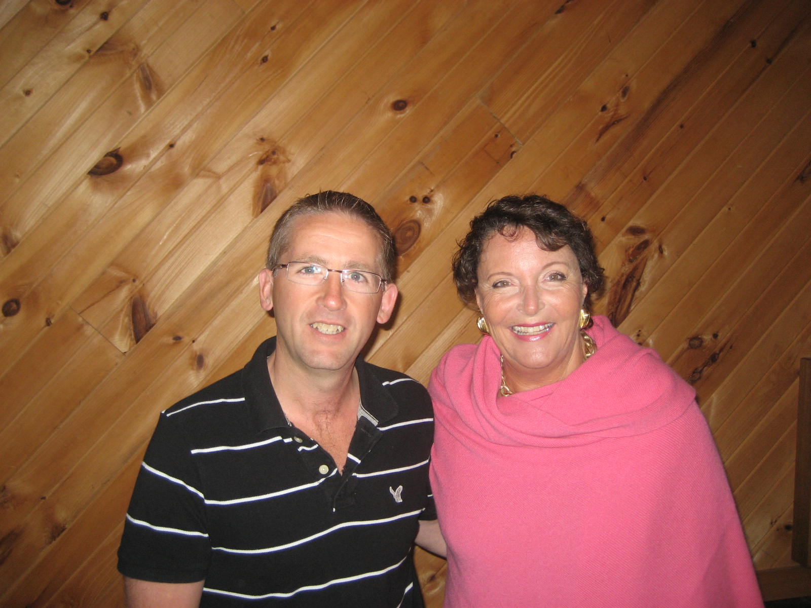 Chris with British Medium Rosemary Altea in 2009.