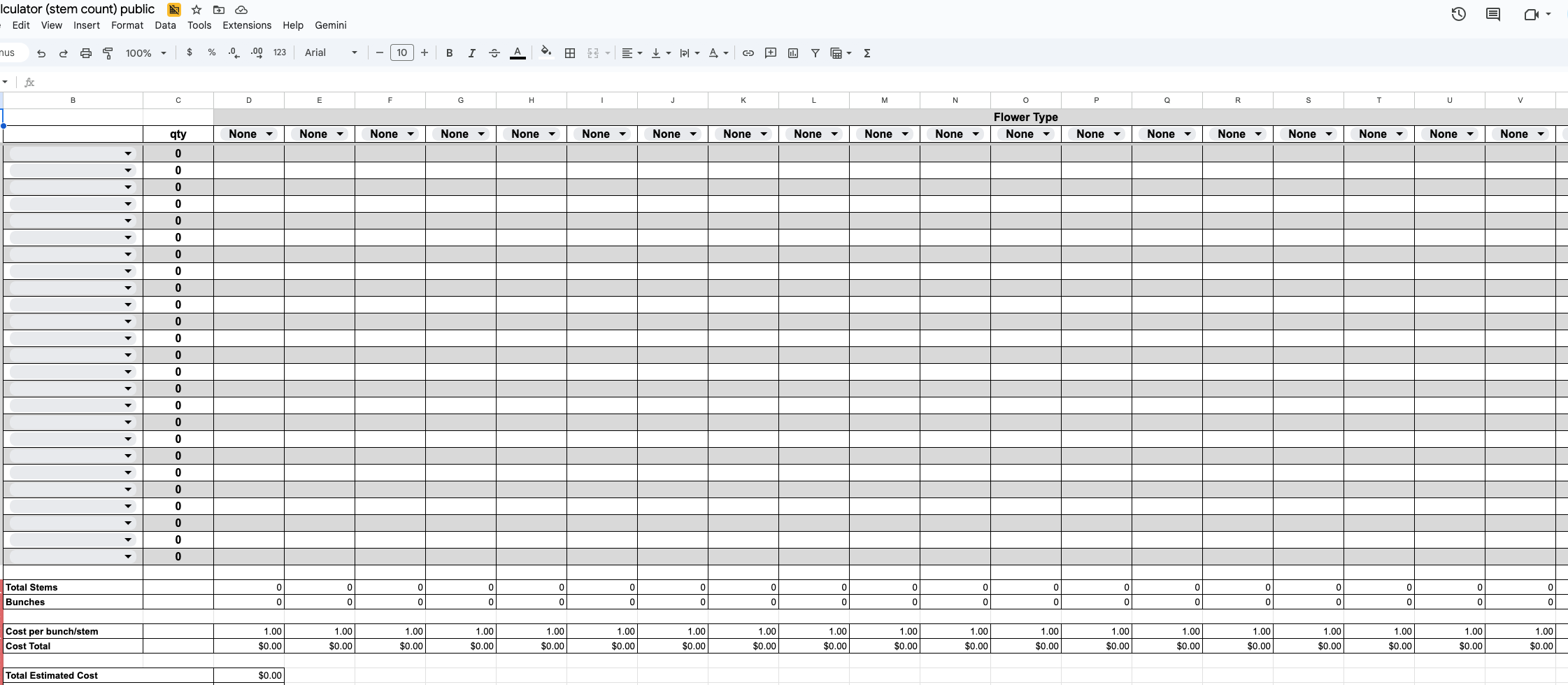 Stem Count Calculator