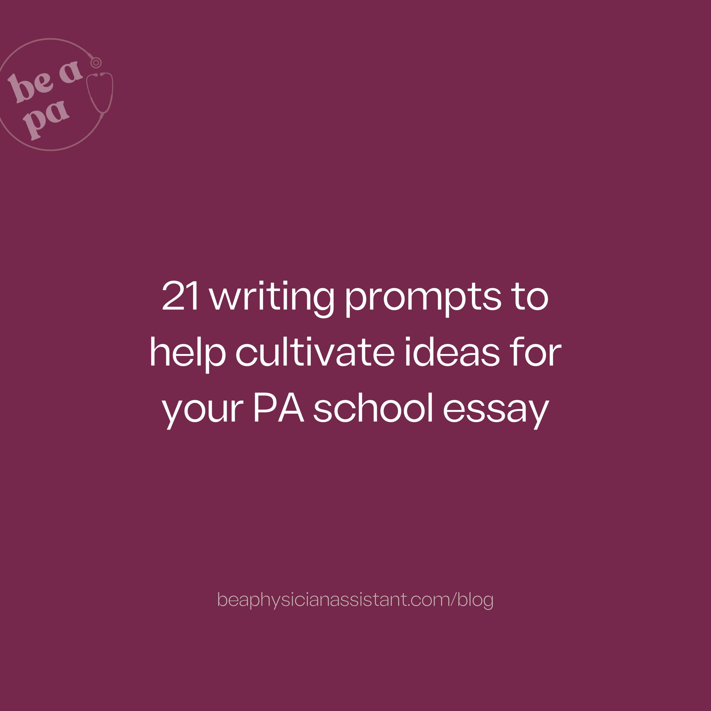 How to Properly List Shadowing Experience on Your PA School Application ...