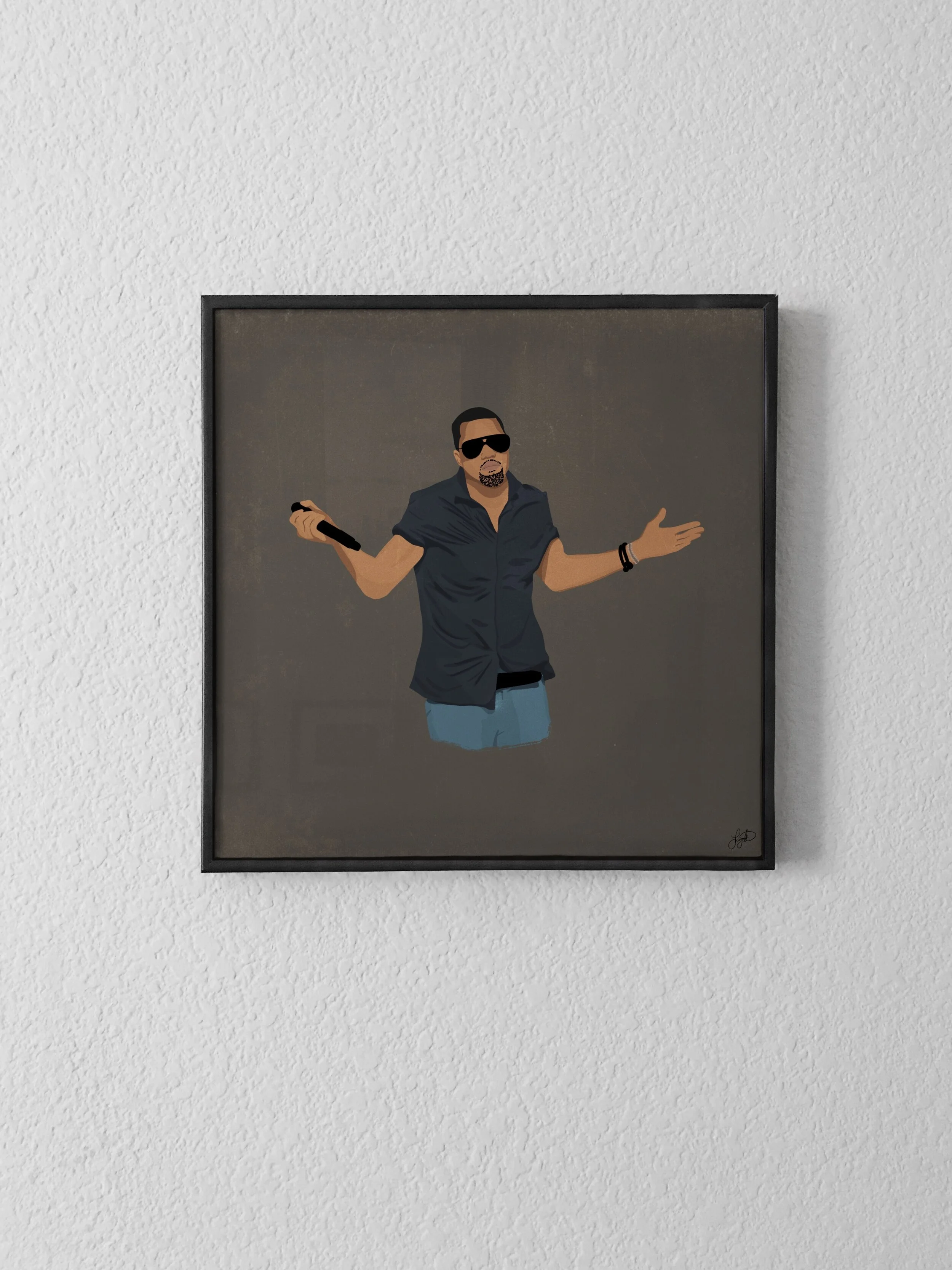 Kanye Shrug Meme Print
