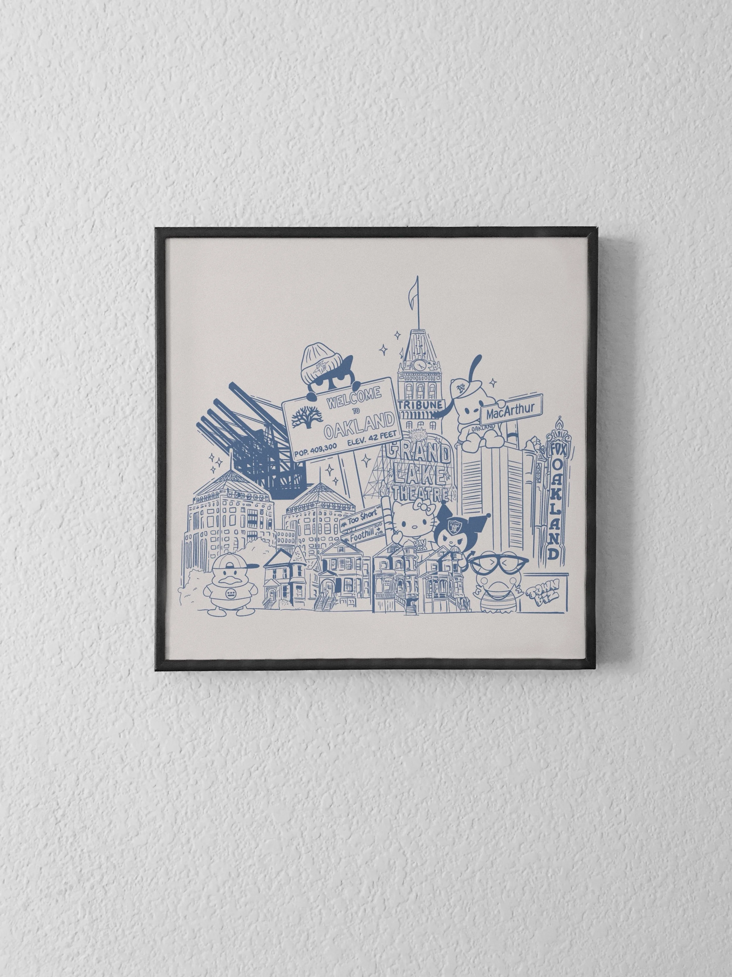 Kawaii Oakland Print
