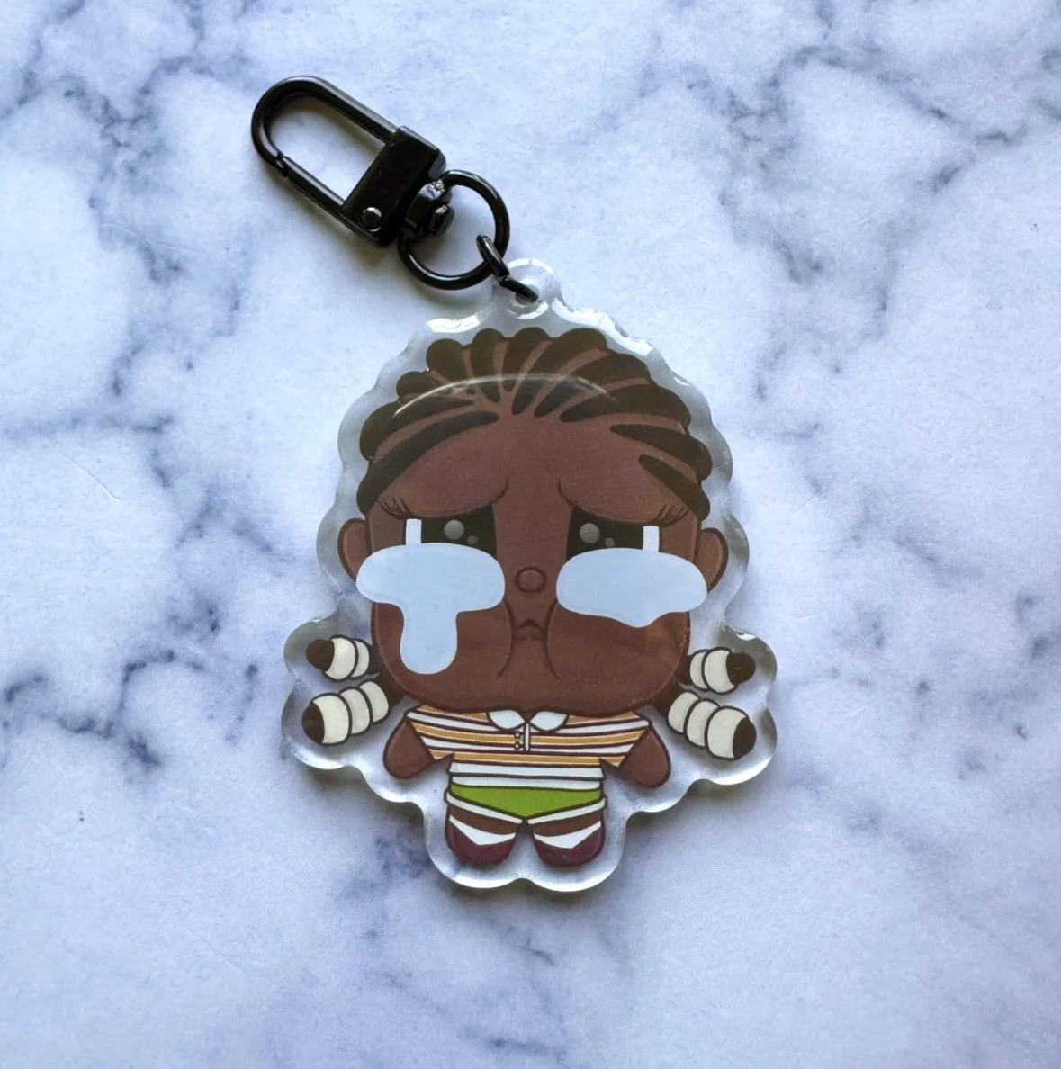 Doechii x crybaby acrylic keychain