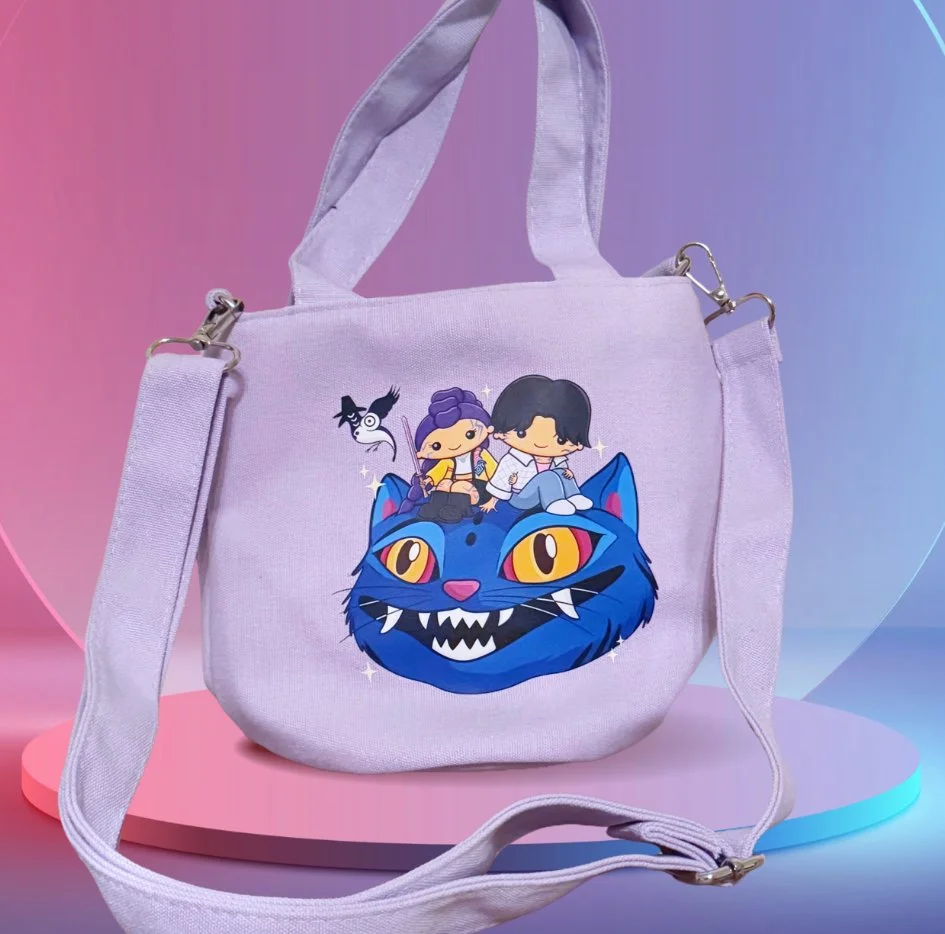 rumi & jinu little twin stars bucket bag