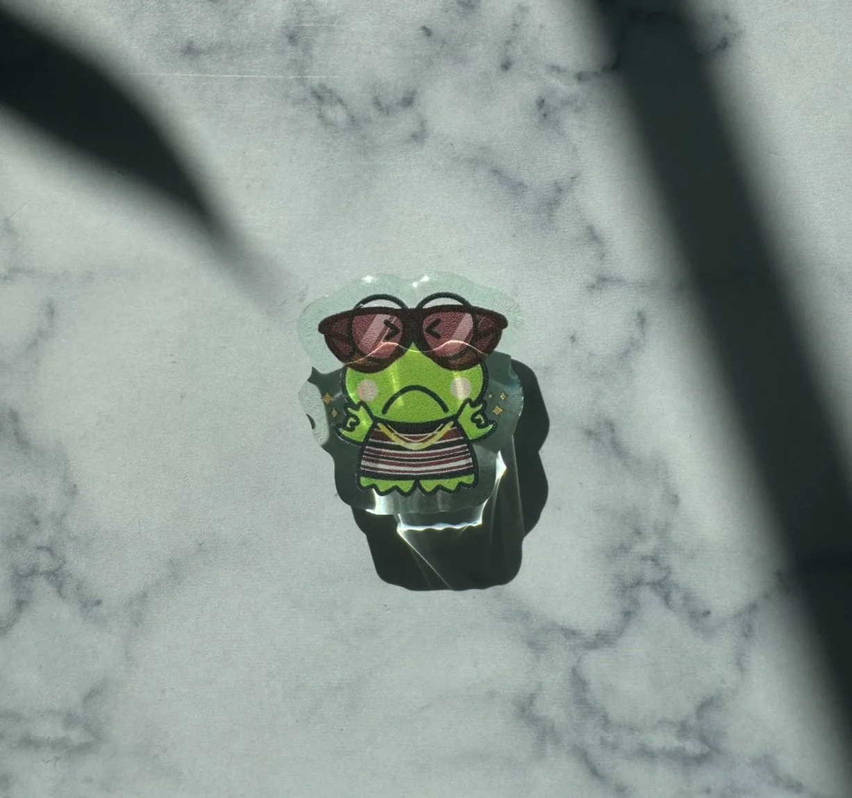 Frog Thizz Shoe Acrylic Charm