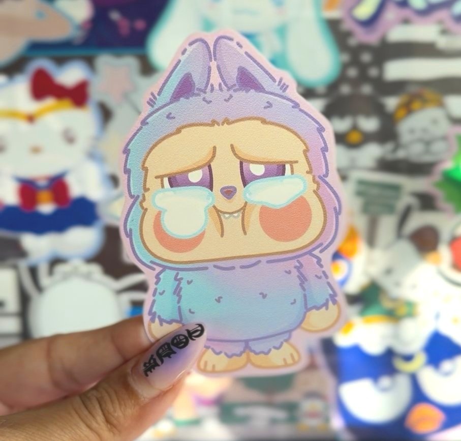 crybubu luck sticker