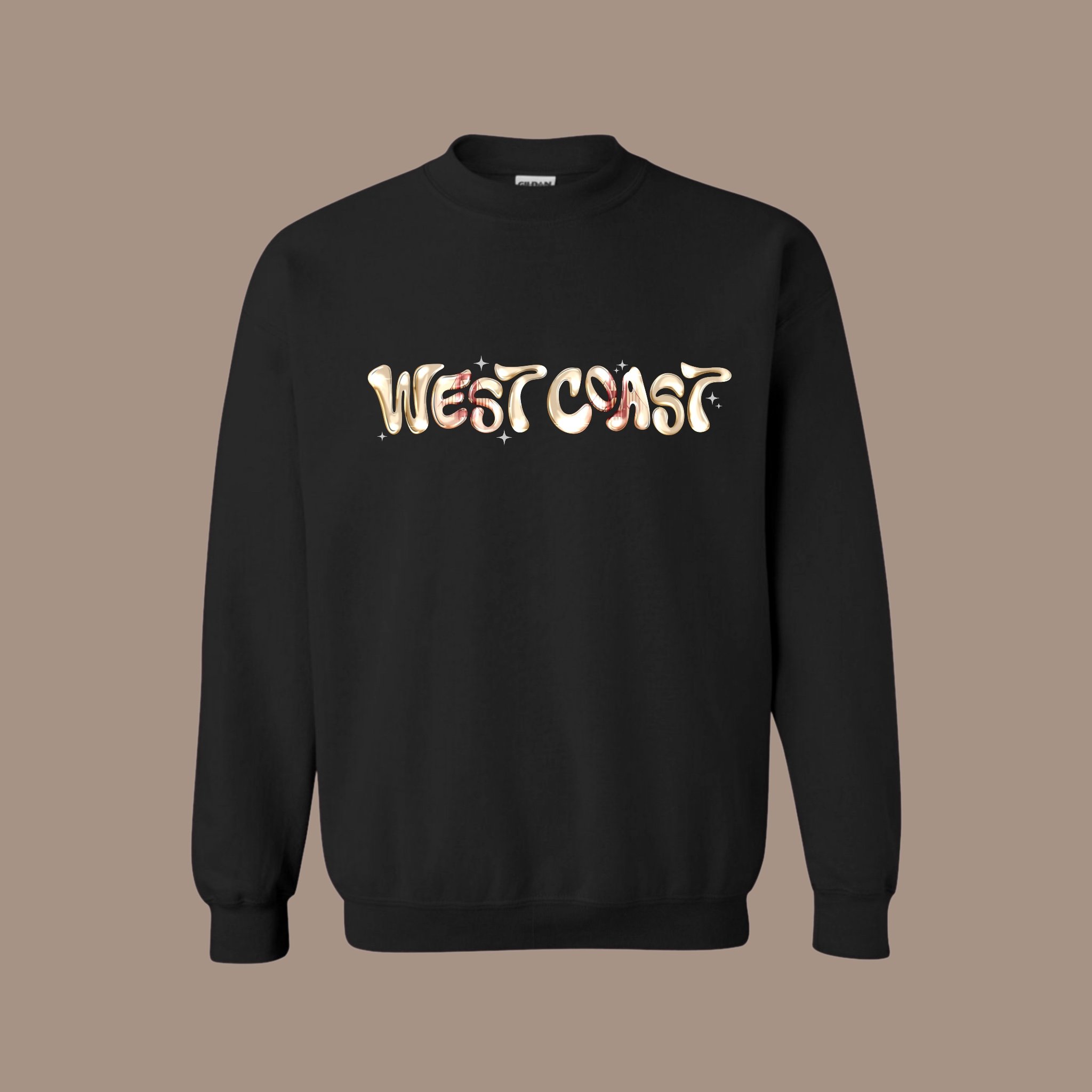 West Coast Black Crewneck