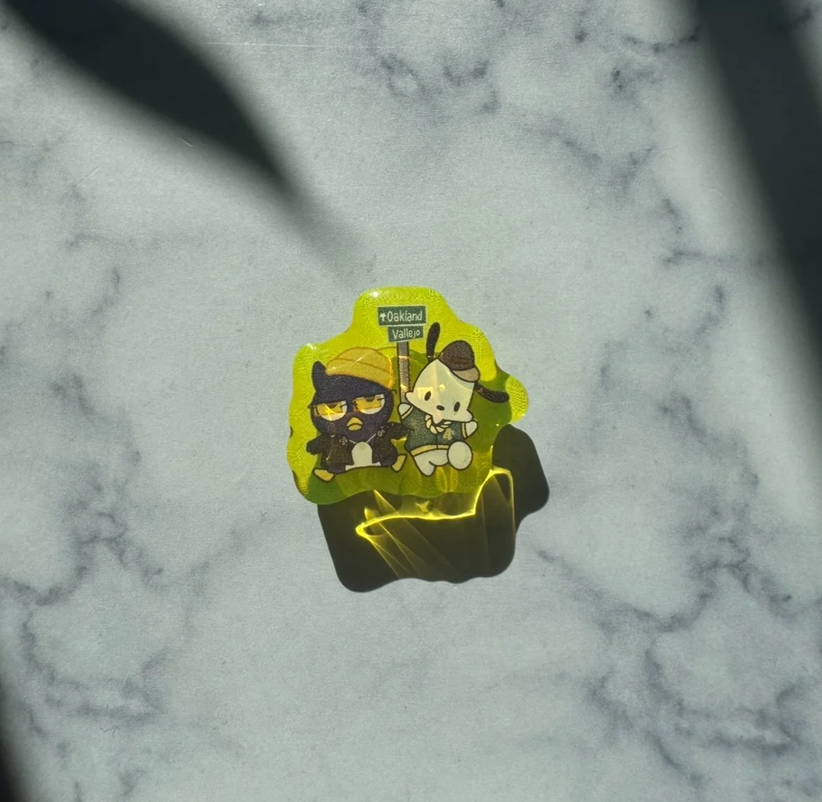 Penguin Dog Shoe Acrylic Charm