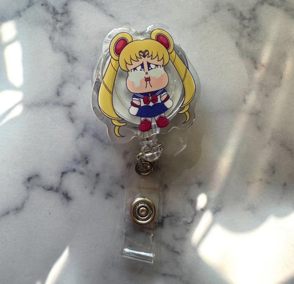 sailor crybaby badge reel