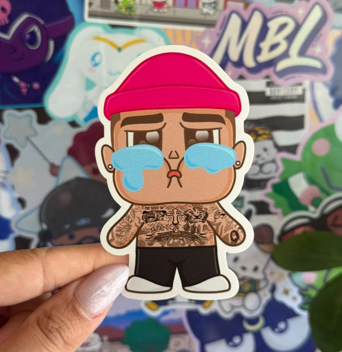 bieber x crybaby sticker