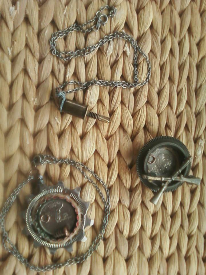 Bullet Shells and Bicycle Gears.