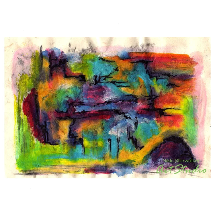 Paintings-On-Handmade-Paper-Earth-2-Nikki-Starwalker.jpg