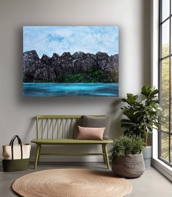 "Somewhere Nice", 30x32 inches, 2026. $1,100.00