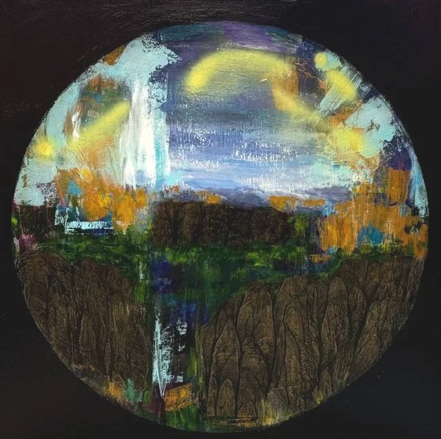 "All Around The World" 36x36 inches, 2026. $800.00