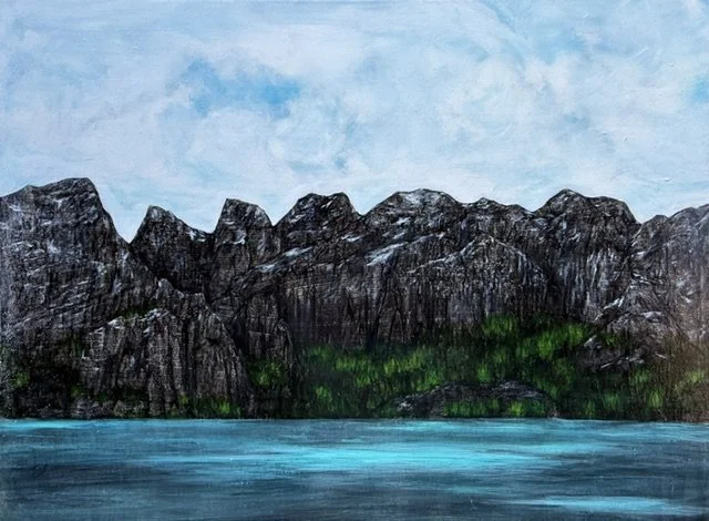 "Somewhere Nice", 30x32 inches, 2026. $1,100.00