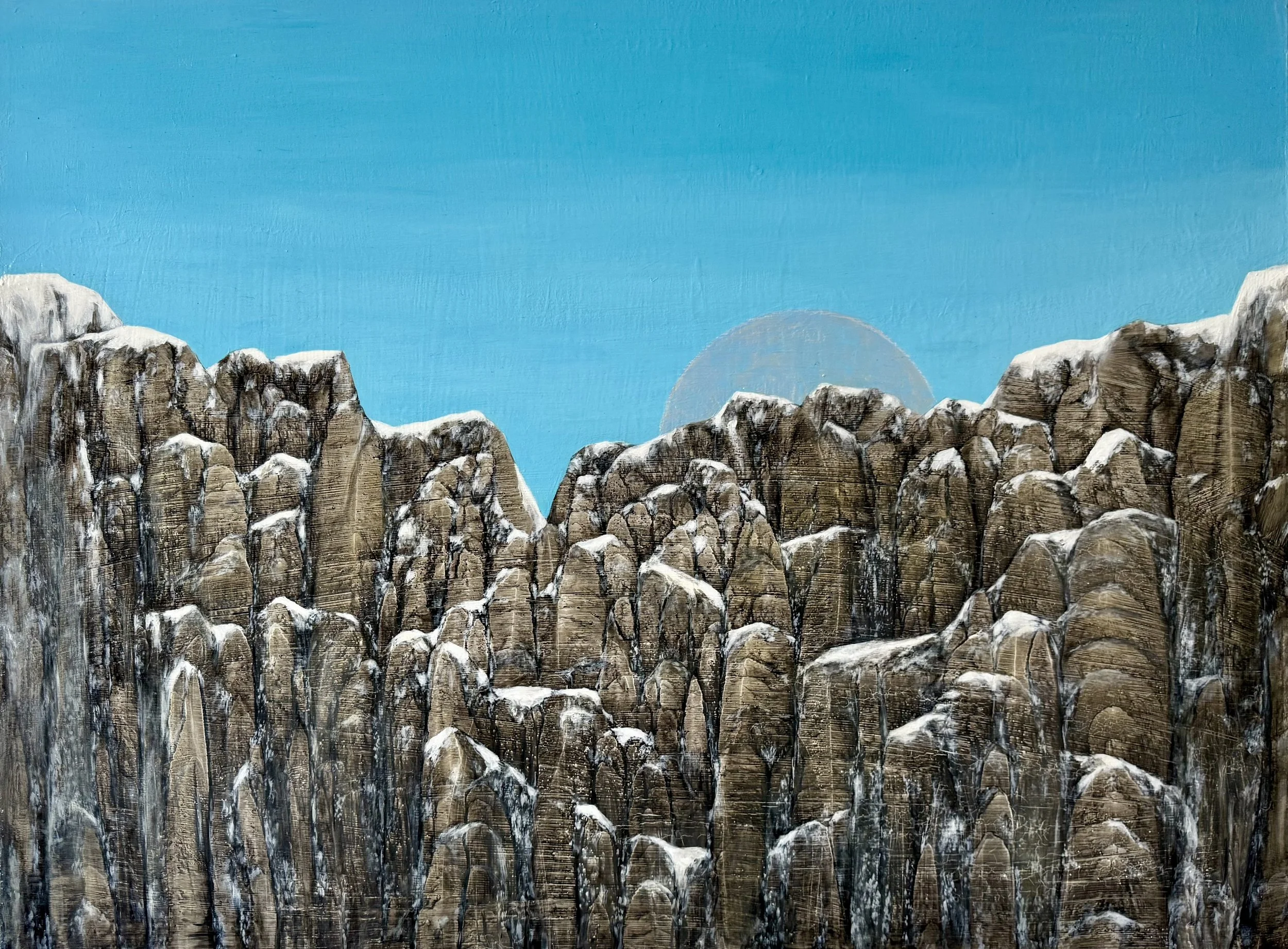 "Makes You Feel That Way", 36x48 inches, 2026, Acrylic and Ink on canvas. 