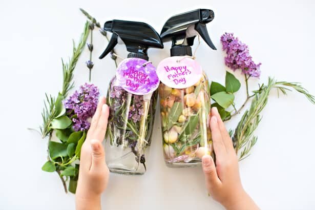 Kid-Made DIY Mother's Day Floral Herb Perfume