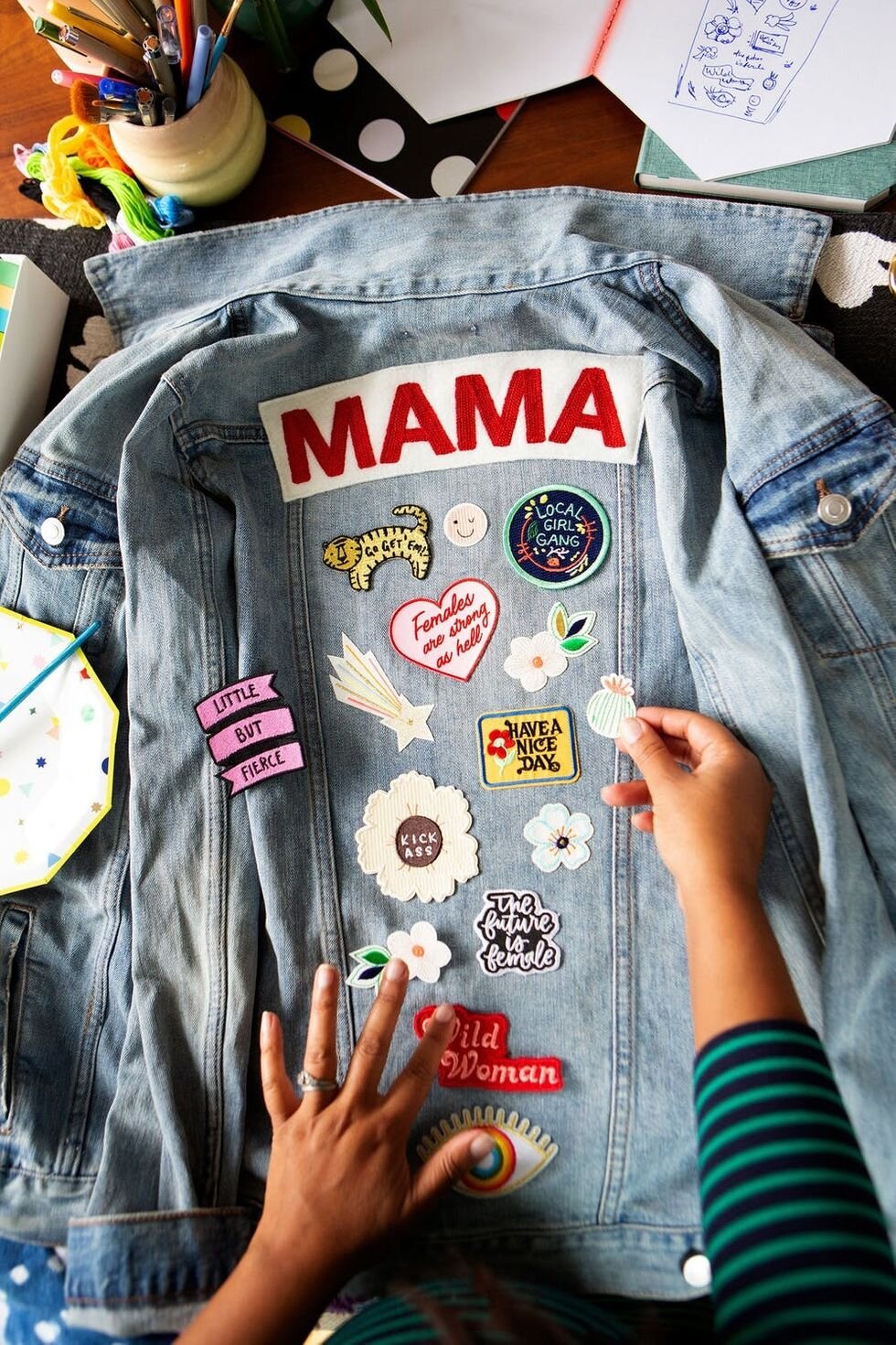 DIY Matching Mama + Babe Denim Jacket