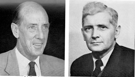 Robert Chrystal (left) and John Creer (right) in the 1950s