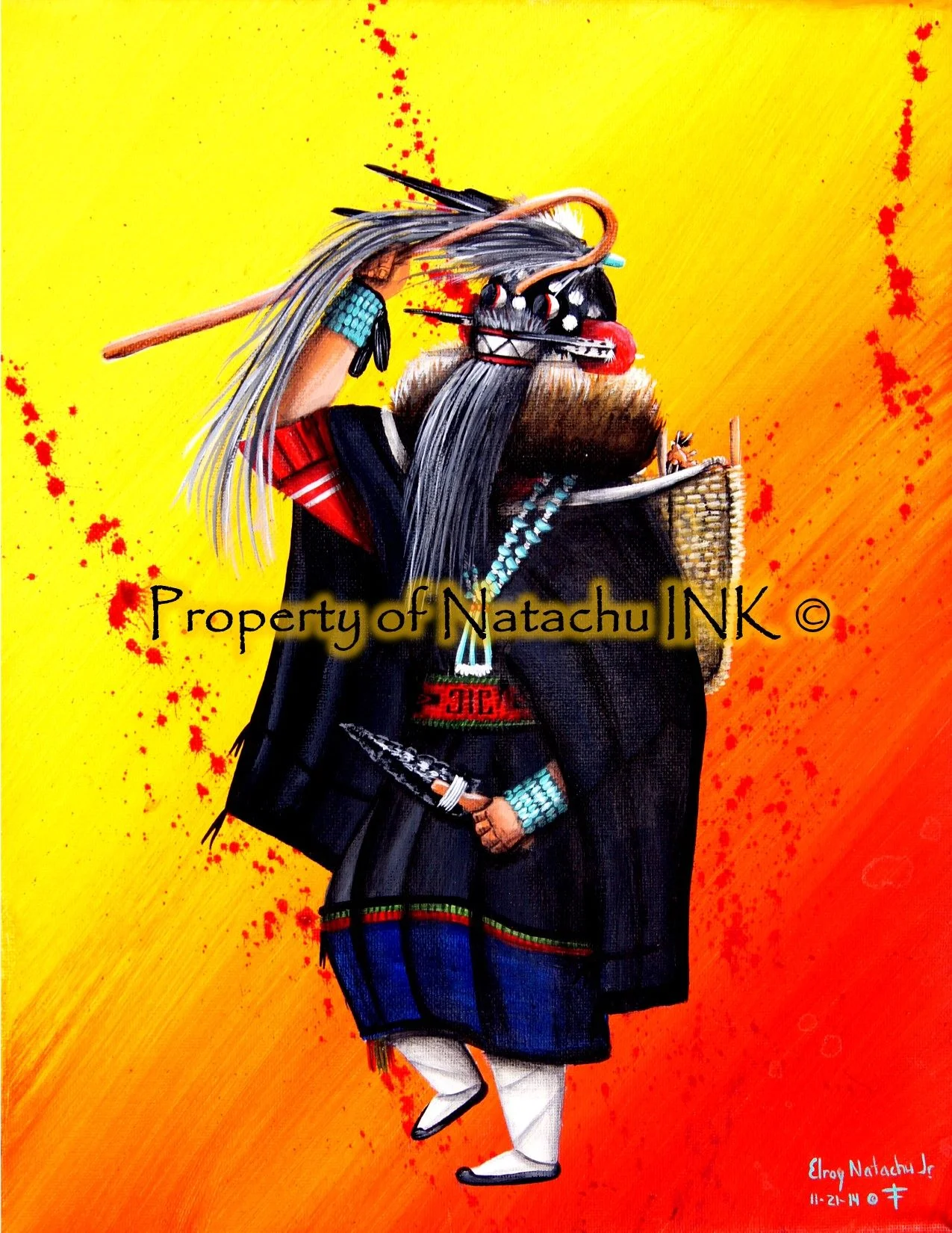 Atoshle Okkya (Zuni Ogre Woman) Print