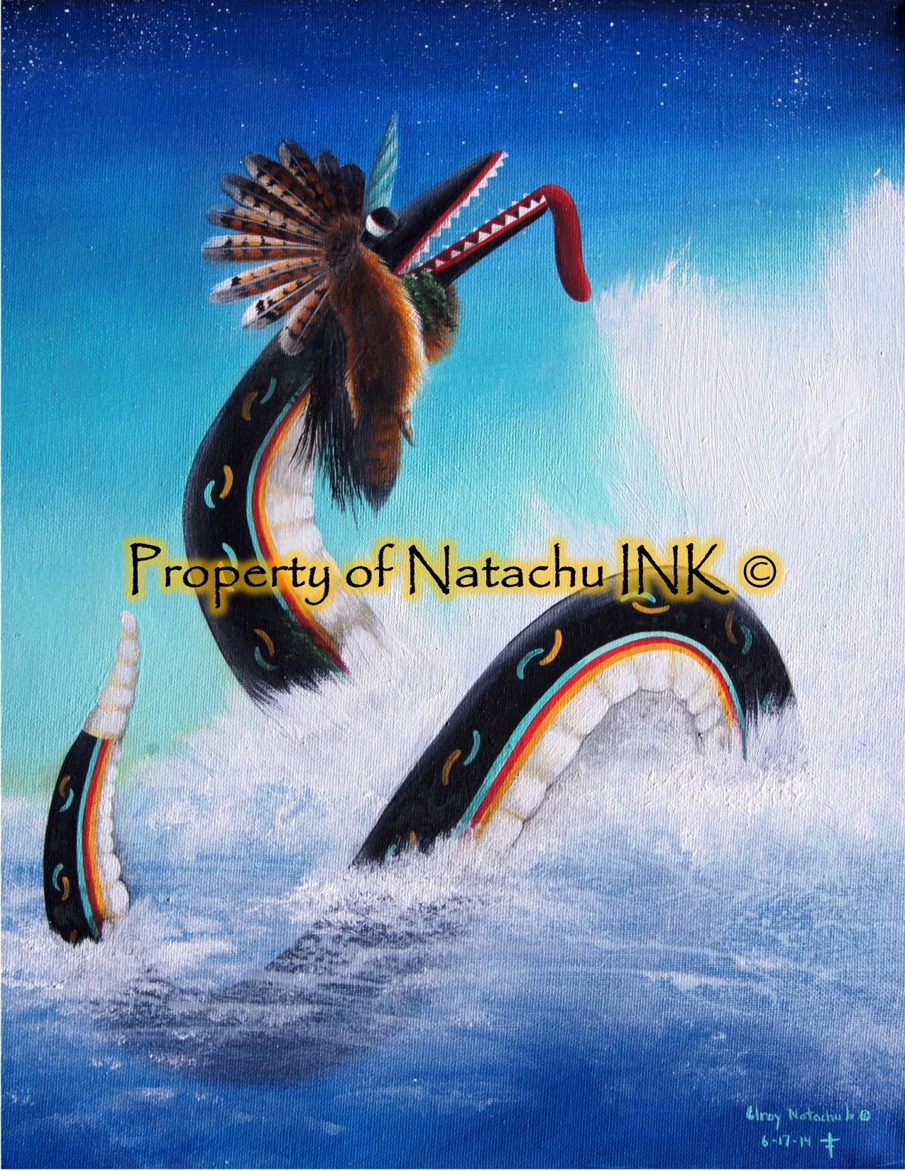 Ko'loowisi (Plumed Serpent) Print