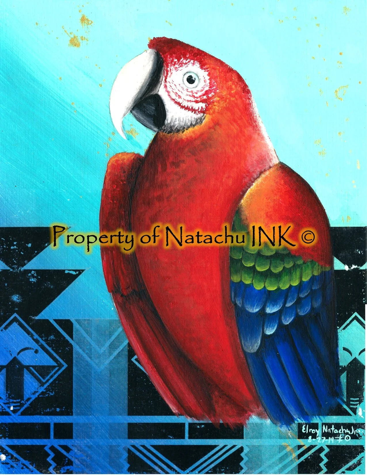 Scarlet Macaw Clan Print