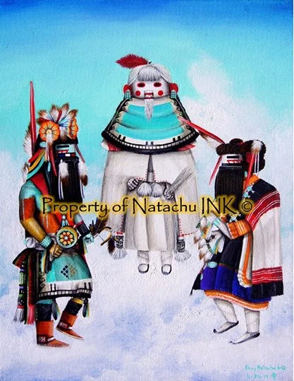 Haha'wu Dance (Zuni Version of the Hopi Bean Dance) Print