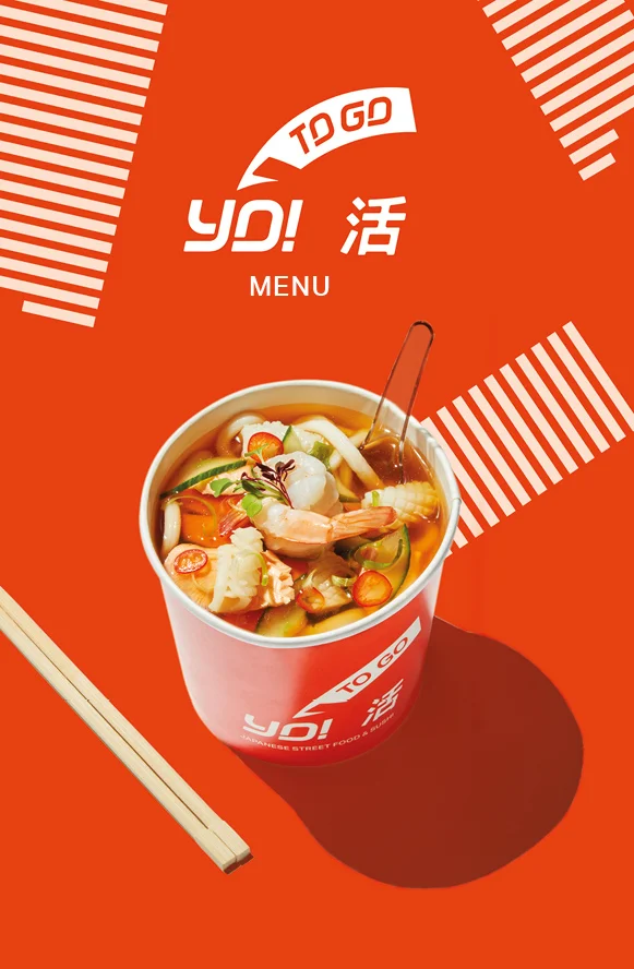 YO! Takeaway menu