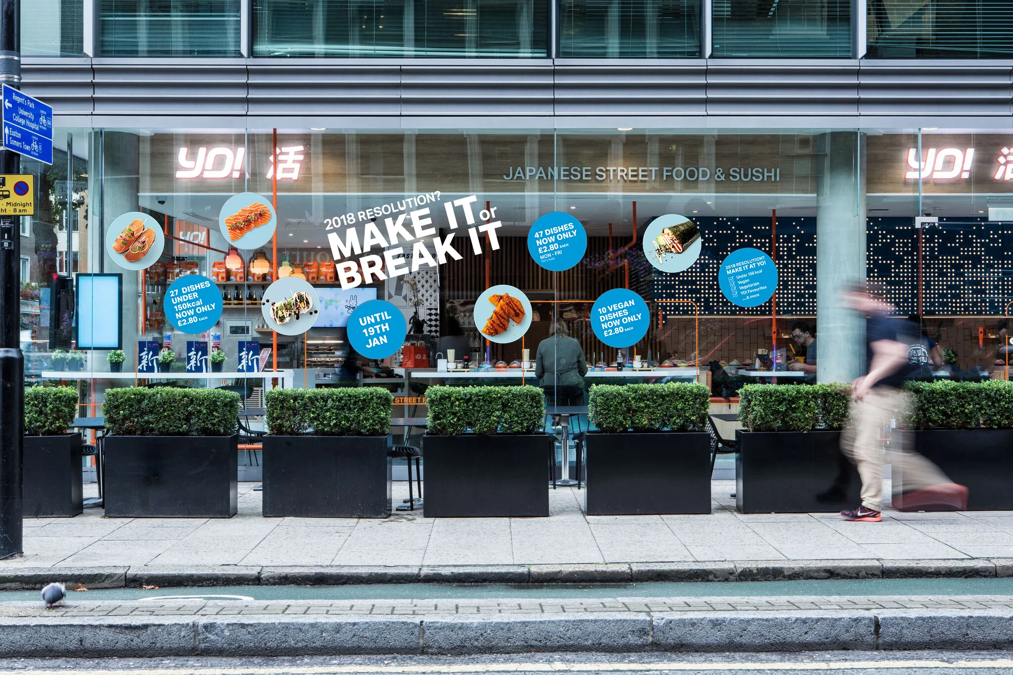Large scale window display