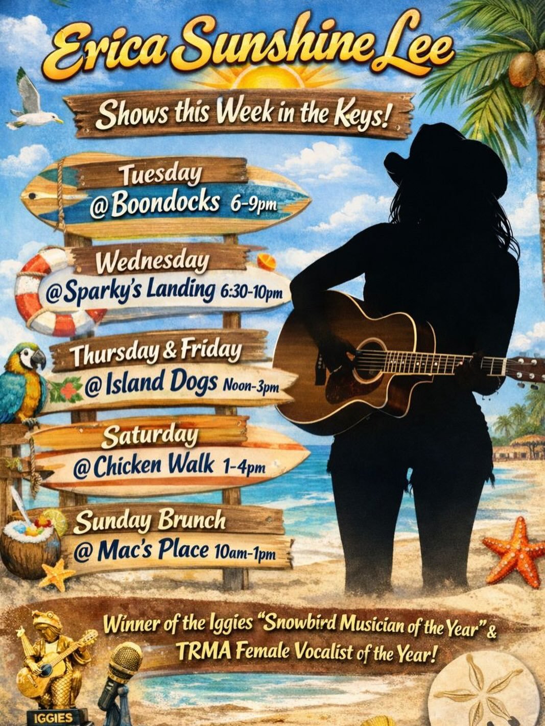 If you&rsquo;re looking for me, you know where I&rsquo;ll be&hellip;
@boondocksflkeys @sparkyslanding @islanddogsbar @chickenwalkkeywest @macsplacekeywest