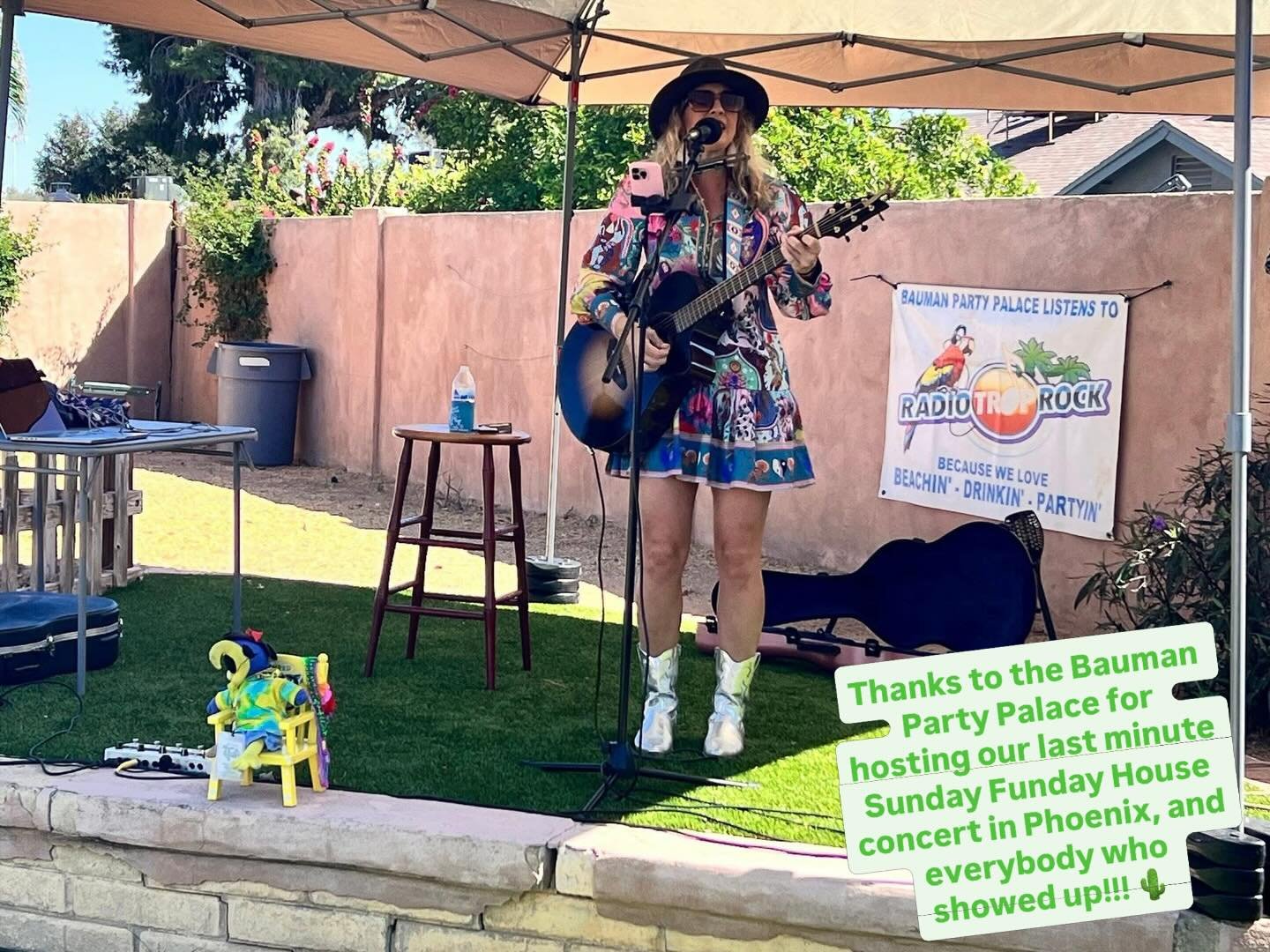 Our scheduled host had surgery, so the Bauman&rsquo;s stepped in and had us at the Party Palace Sunday, man I&rsquo;ve got some great friends!!! 🌵 
Thanks so much Arizona for the memorable weekend of fun times, great food, and wonderful friends!!💕☀