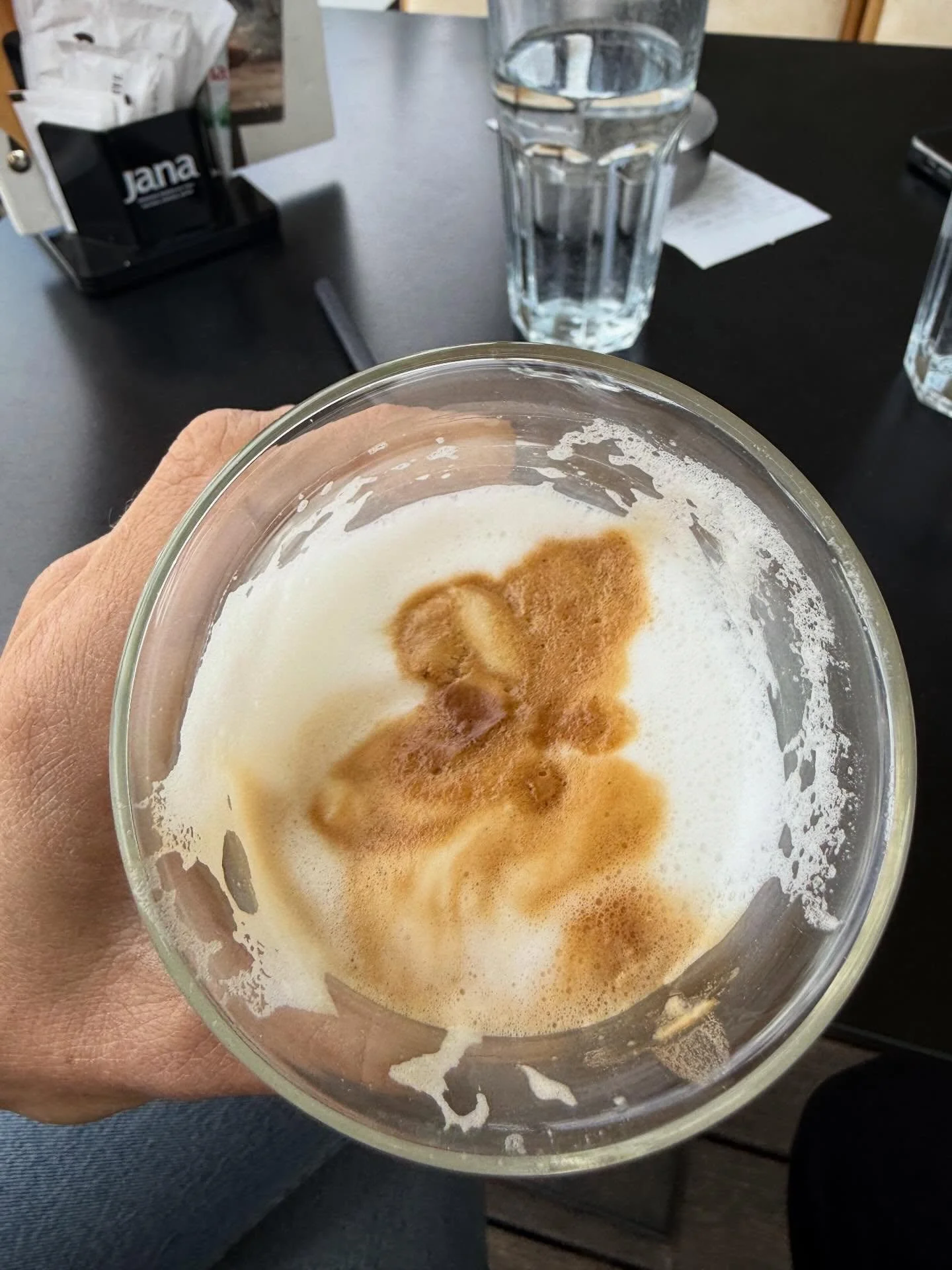 First thing u see in my coffee says a lot about u&hellip;go!  Minus the martini☕️ 
#espresso #dubrovnik #worldtraveler #georgiagypsy #croatia