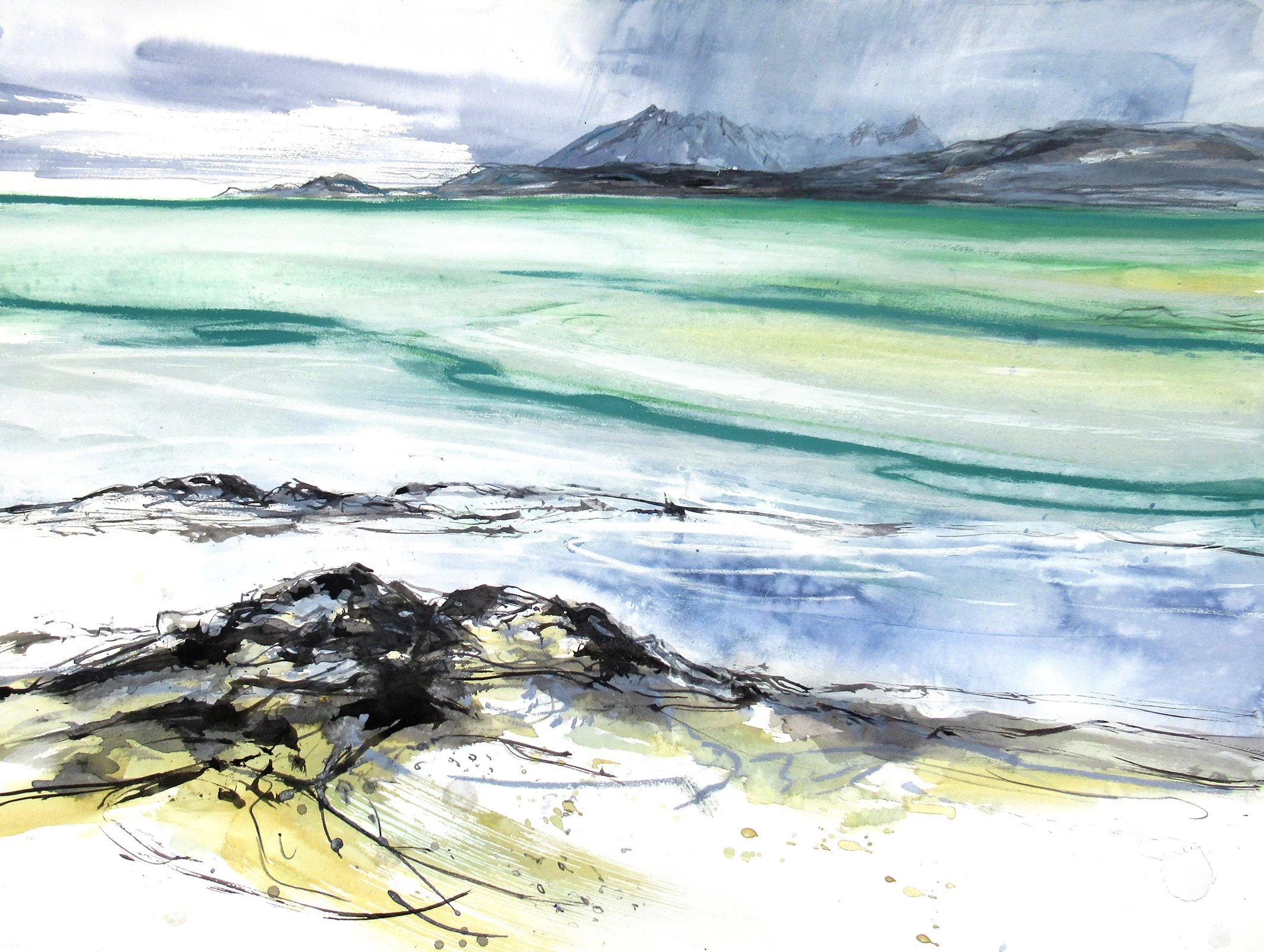  Sea Road to the Isles, mixed media on paper, 55×75cm, framed and glazed, £1690 
