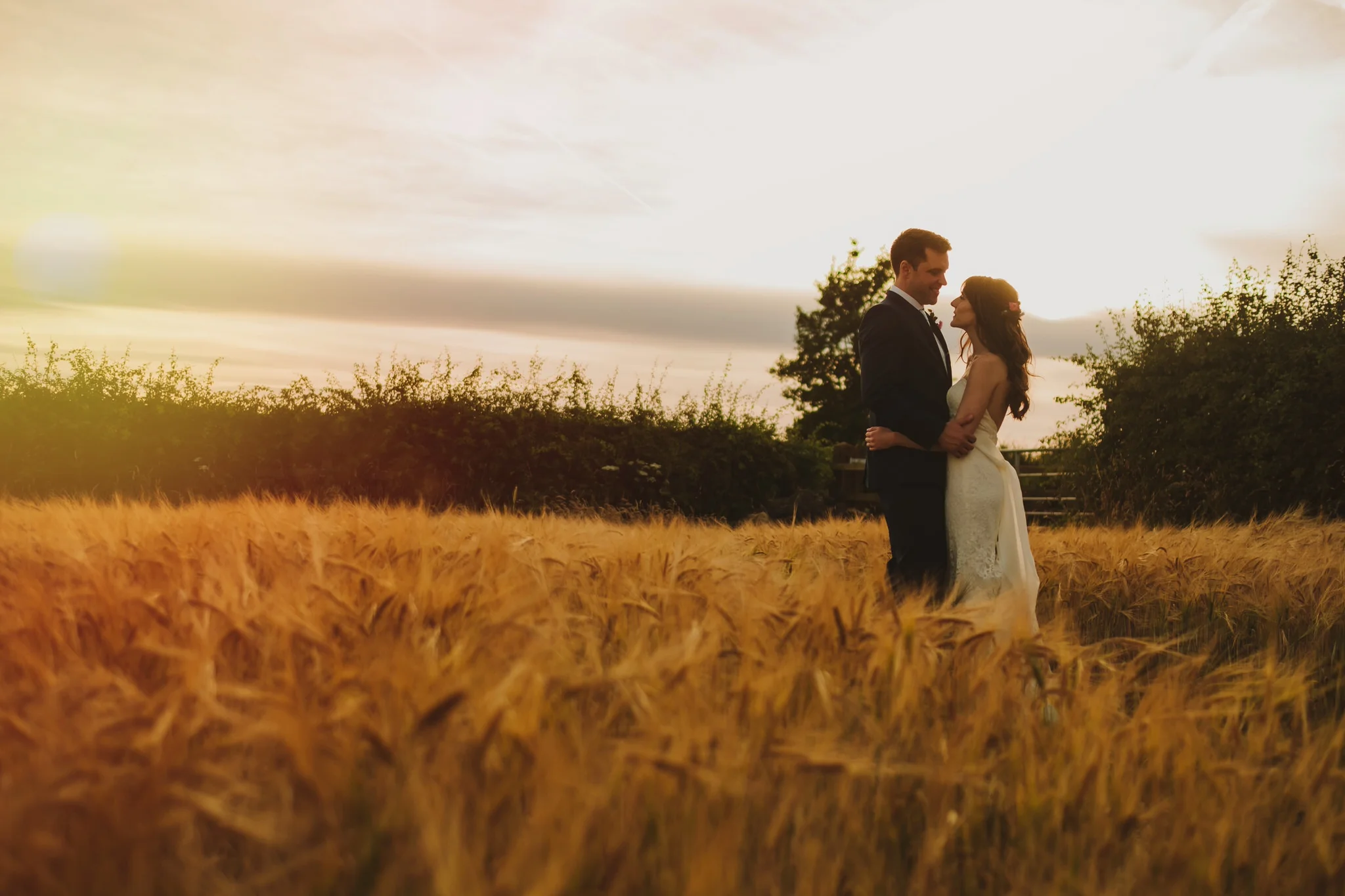Geraldine &amp; Aaron - A DIY Dunham Massey Village Hall Boho Garden Party Wedding