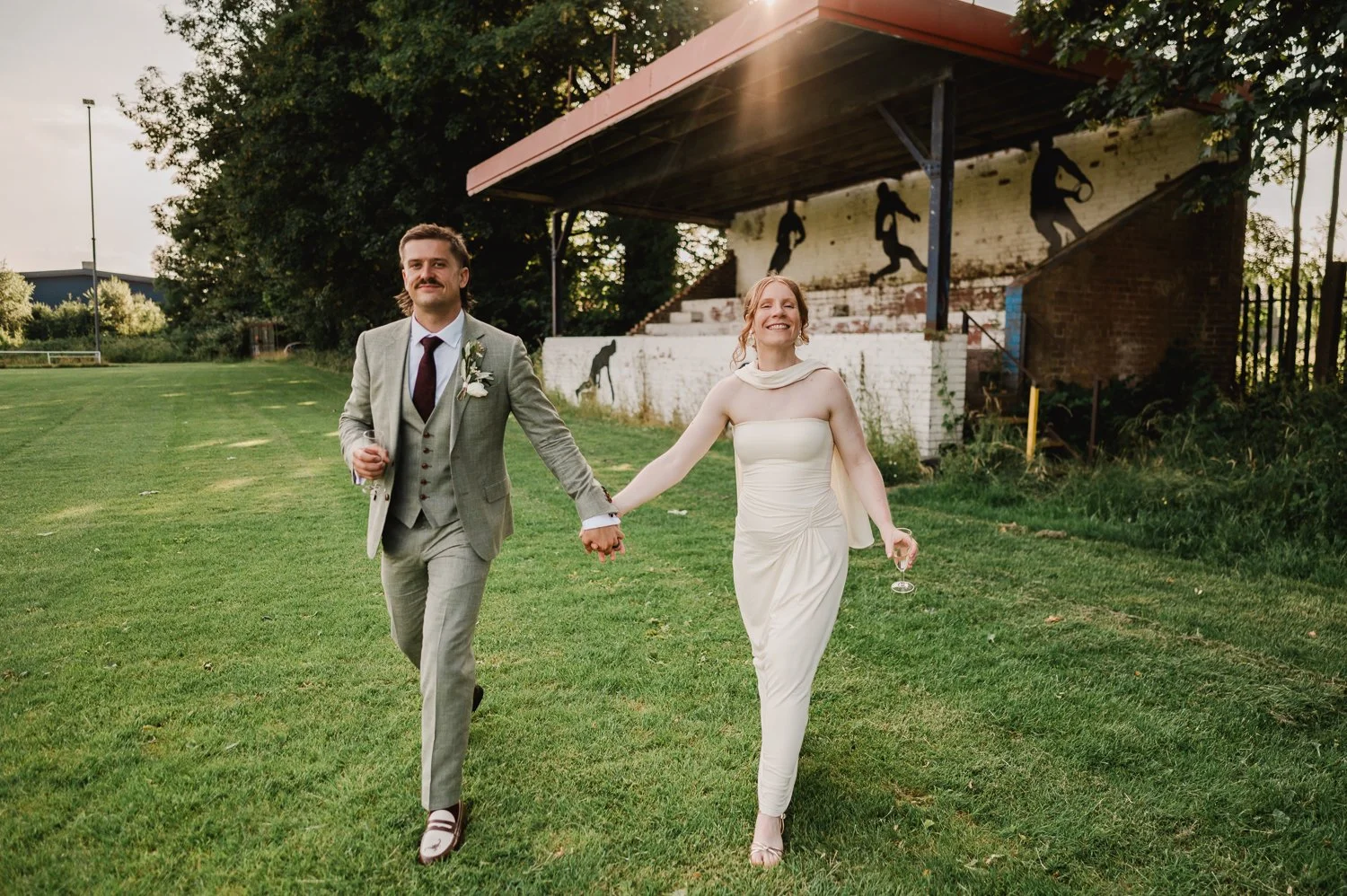 Alice &amp; Sam - A Hometown Rugby Club Wedding in a Heat Wave but Make it SO Chic - Lancashire Wedding Photography