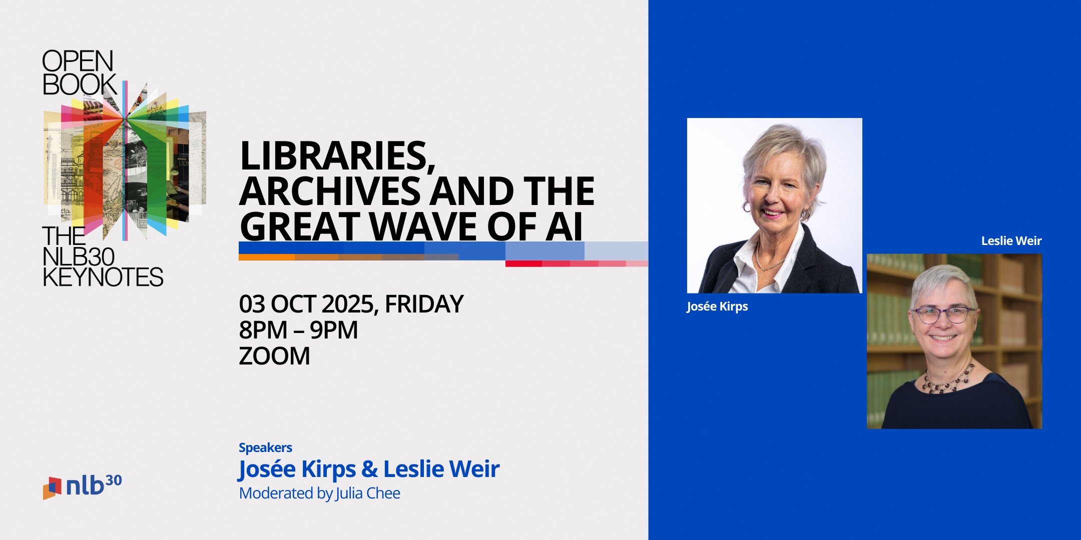 TALK: NLB30 Keynotes - "Libraries, Archives and The Great Wave of AI"