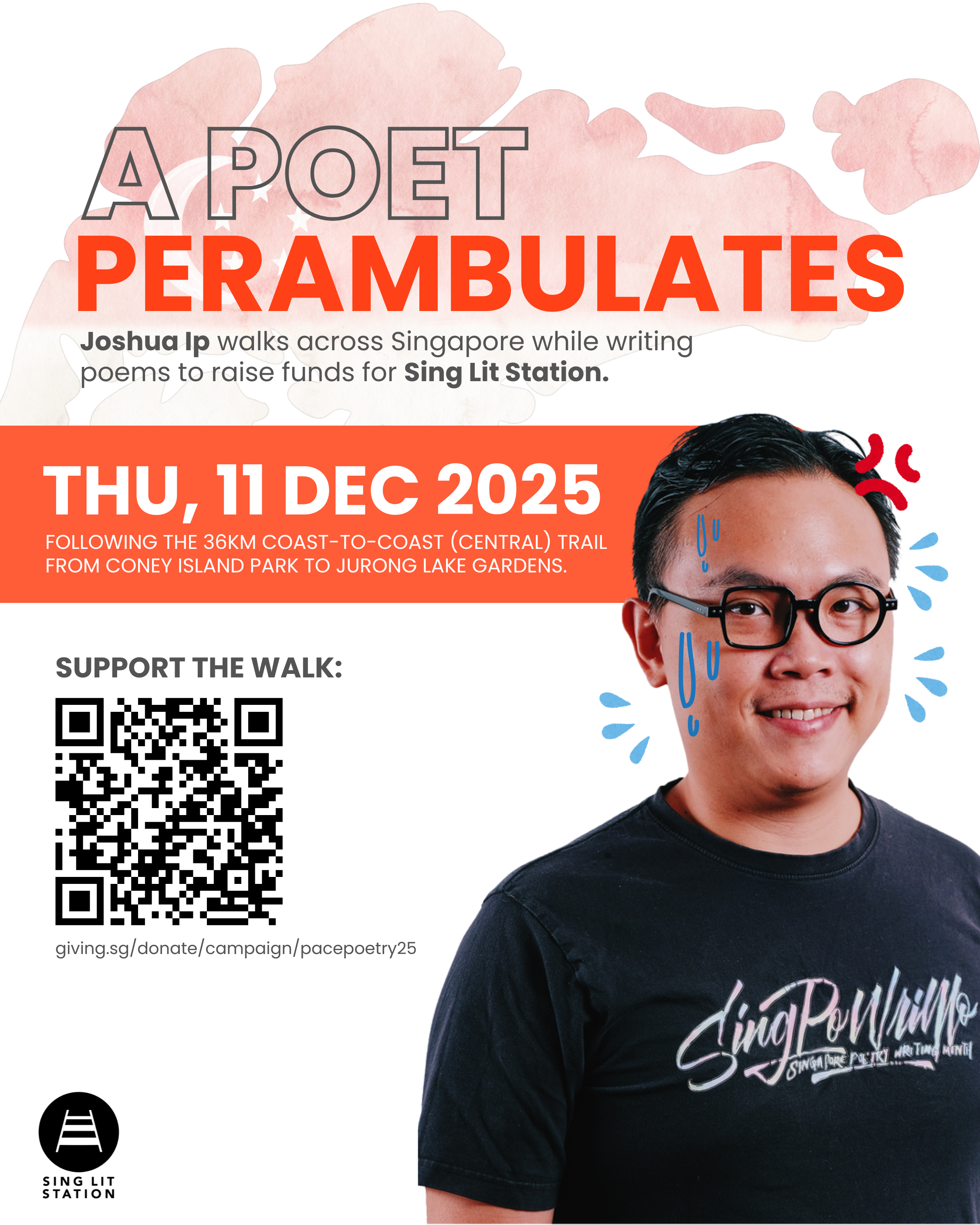 FUNDRAISER: "A Poet Perambulates", a Fundraiser Walk by Joshua Ip (SLS)