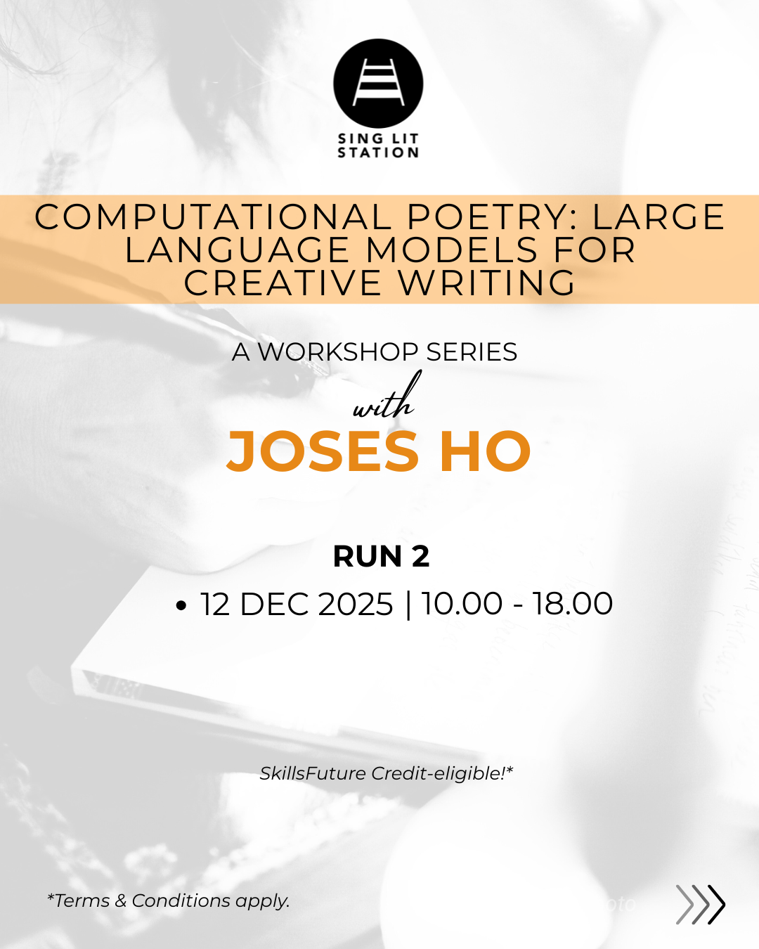 WORKSHOP: "Computational Poetry: Large Language Models for Creative Writing" (Run 2, SLS)