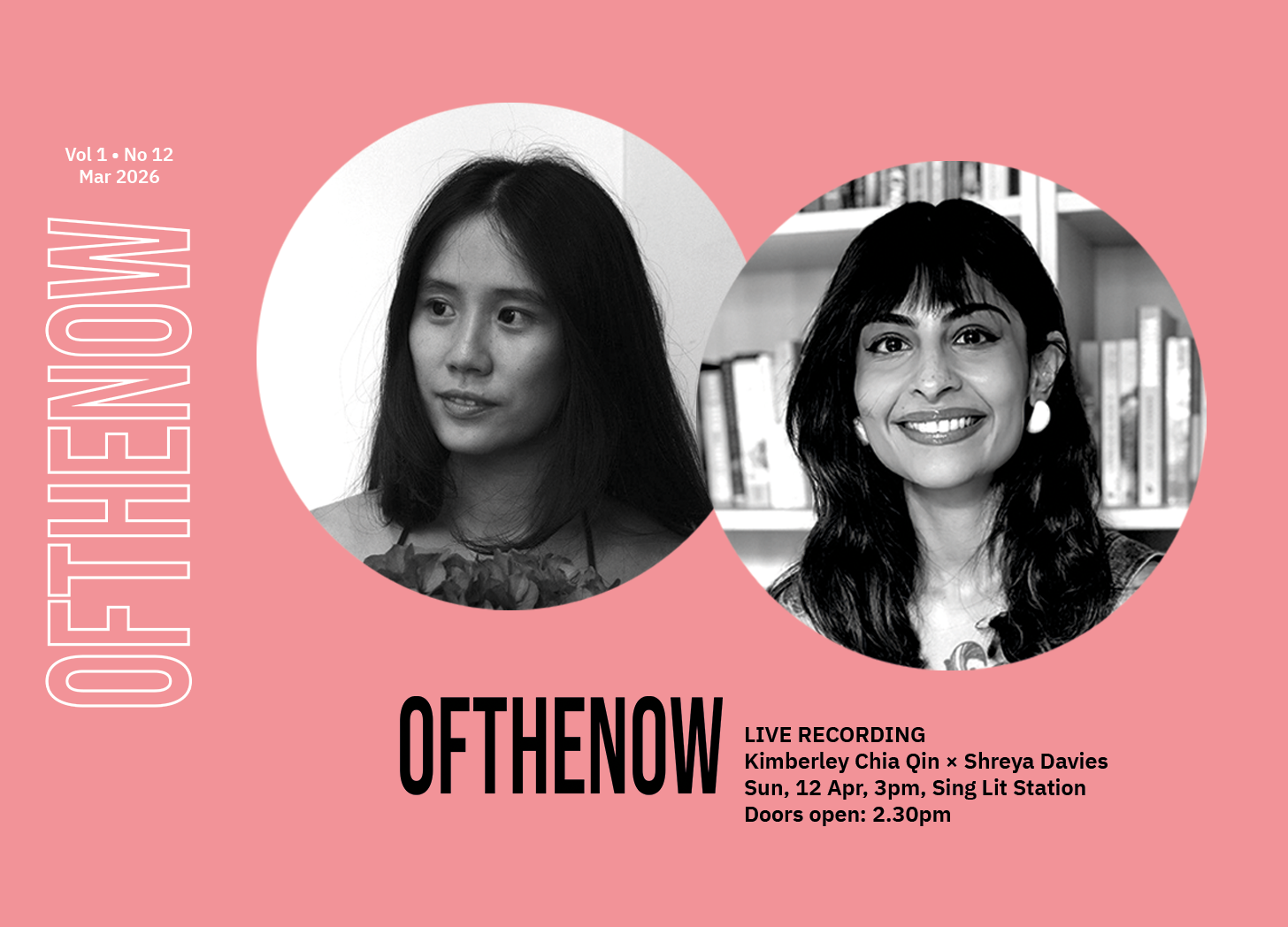 OFTHENOW: "Live Recording: Kimberley Chia Qin x Shreya Davies" (AFTERIMAGE)