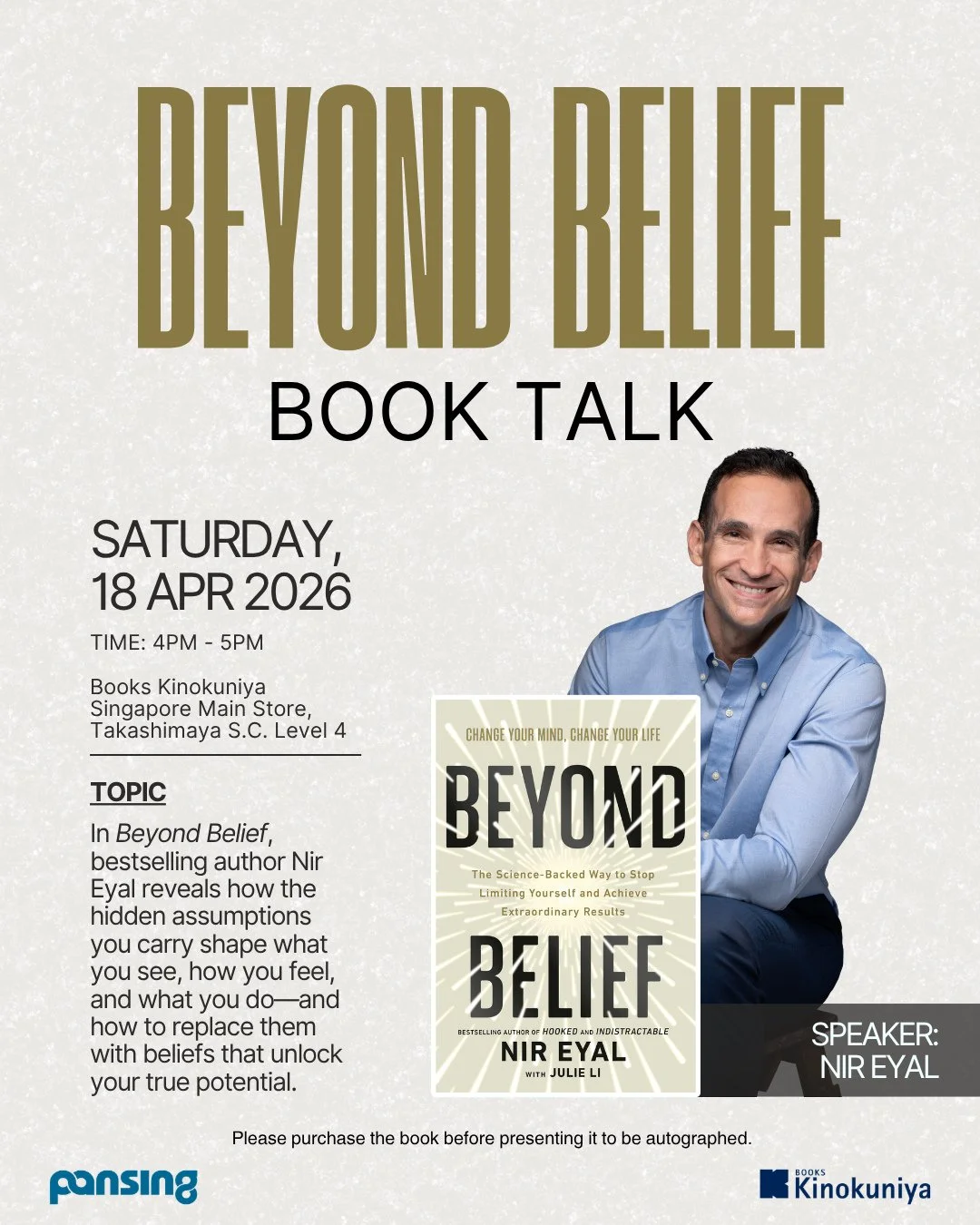BOOK TALK: "Beyond Belief" by Nir Eyal  (Definitely Books)