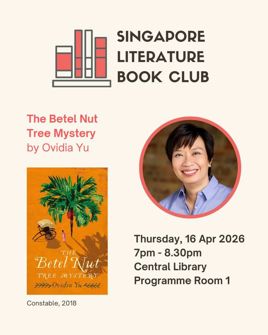 BOOK TALK: "The Betel Nut Tree Mystery" by Ovidia Yu (Singapore Literature Book Club)